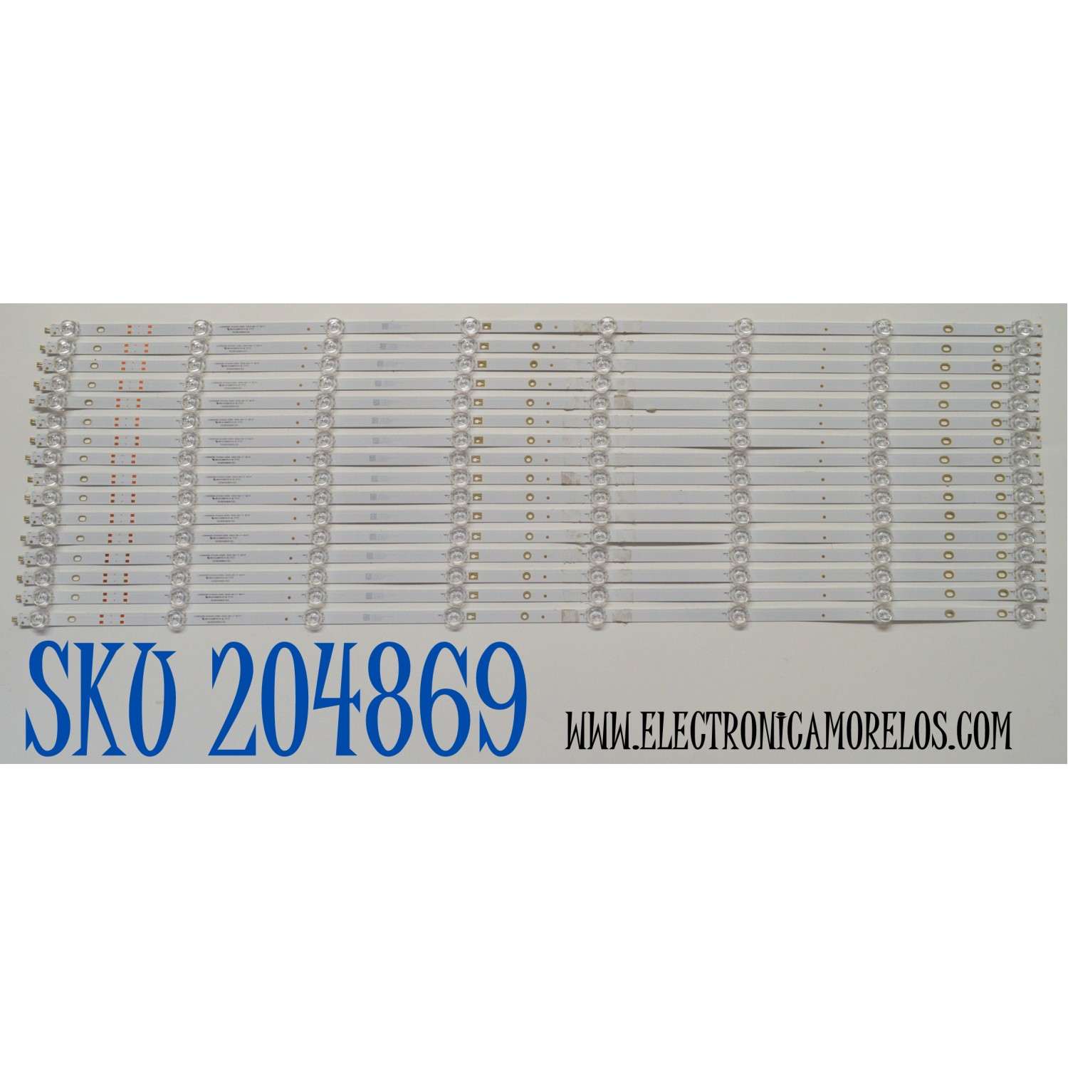 KIT DE LEDS ORIGINAL PARA TV ONN 16 PIEZAS / NUMERO DE PARTE 30385008001DS / LED85D08-ZC42AG-03DS / 85000M05 / 240923AD01 / 240921BD01 / DISPLAY V850DJ2-Q01 / MODELO 100150805 85"