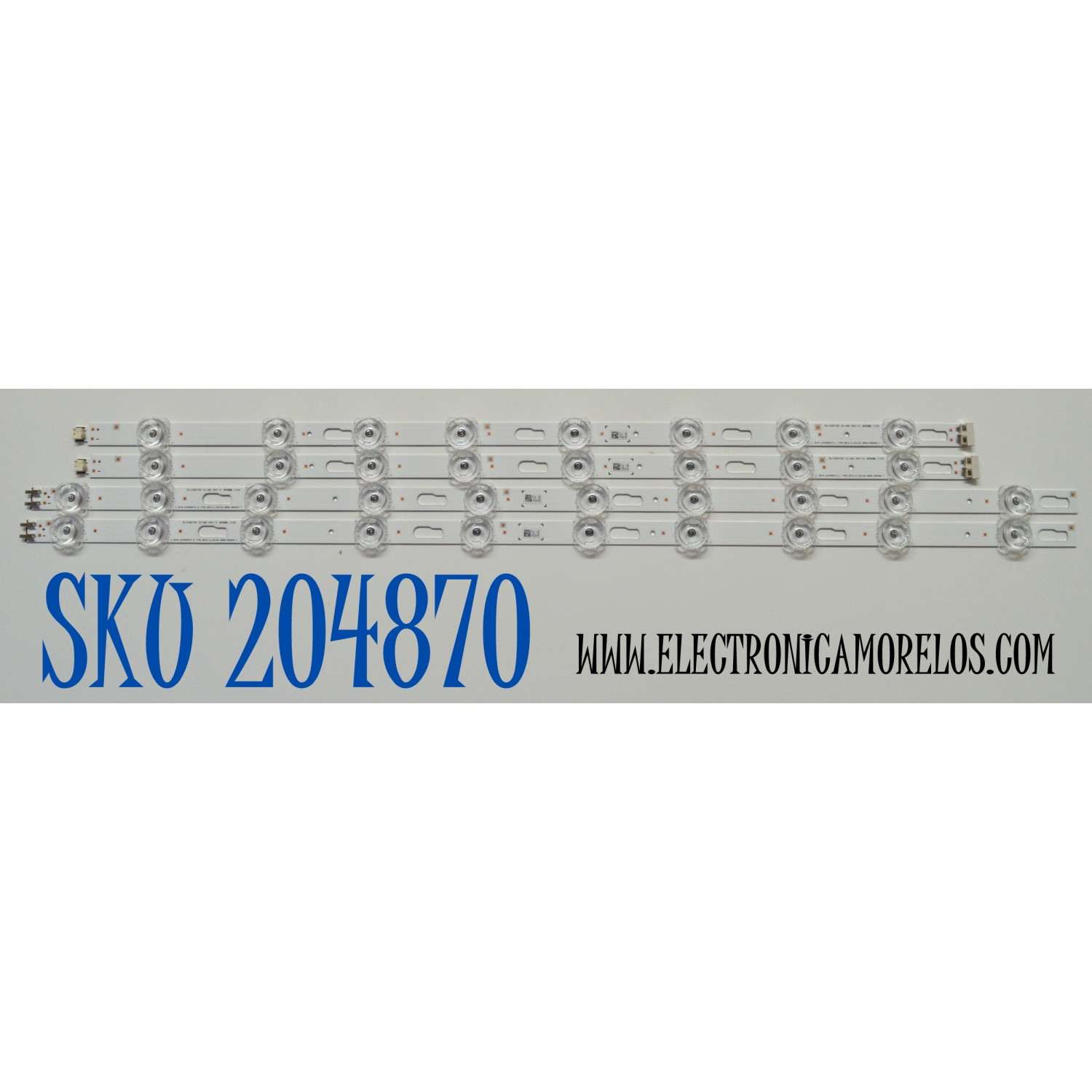 KIT DE LEDS ORIGINAL PARA TV SAMSUNG 4 PIEZAS / NUMERO DE PARTE BN96-58286A / BN96-58287A / DU7K_SVC550FK7_L / DU7K_SVC550FK7_R / TYPE_REV1.0_231102 / 58286A / 58287A / PANEL CY-BD055HGXV2H / DISPLAY LC550EQC (SP)(A3) / MODELO UN55DU7200BXZA WB01
