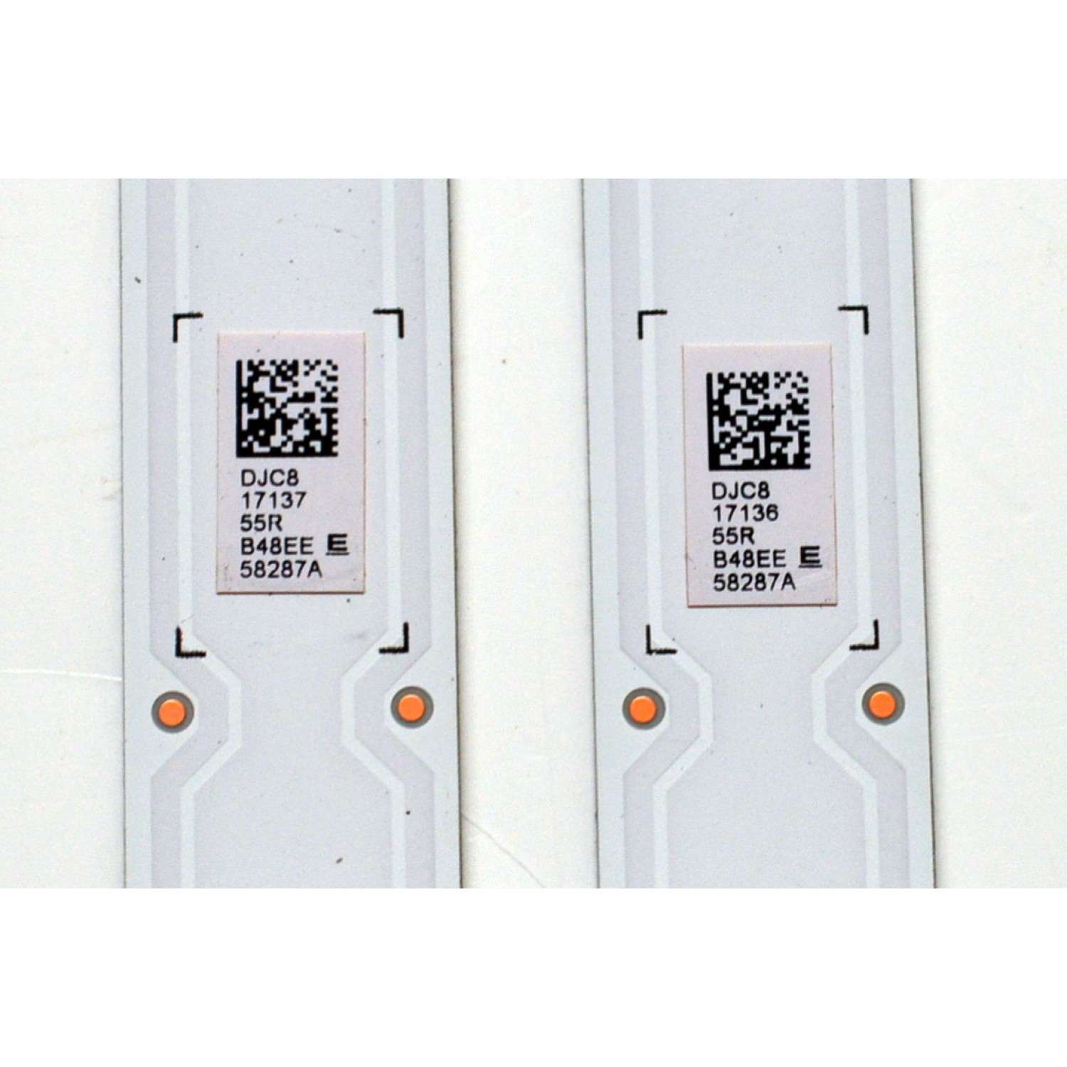 KIT DE LEDS ORIGINAL PARA TV SAMSUNG 4 PIEZAS / NUMERO DE PARTE BN96-58286A / BN96-58287A / 55RR00 / 55LR00 / 58286A / 58287A / PANEL CY-BD055HGXV2H / DISPLAY LC550EQC (SP)(A3) / MODELO UN55DU7200BXZA / UN55DU7200BXZA WB01 - Imagen 2