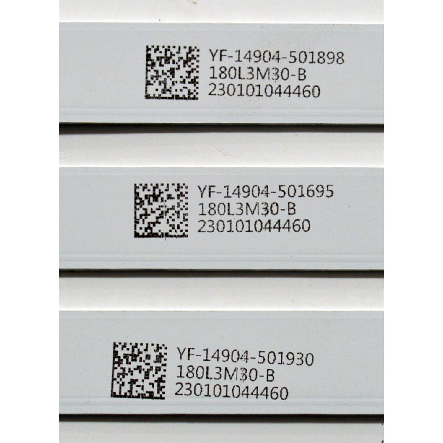 KIT DE LEDS ORIGINAL PARA TV WESTINGHOUSE 3 PIEZAS / NUMERO DE PARTE 261501013351 / 06-43T680-3030-0D35-3X7-V1-210413 / 180L3M30-B / 230101044460 / PANEL HK430WLEDM-JHYYH / DISPLAY PT430GT03-1 VER.1.0 / MODELO WR43UT4212 - Imagen 4