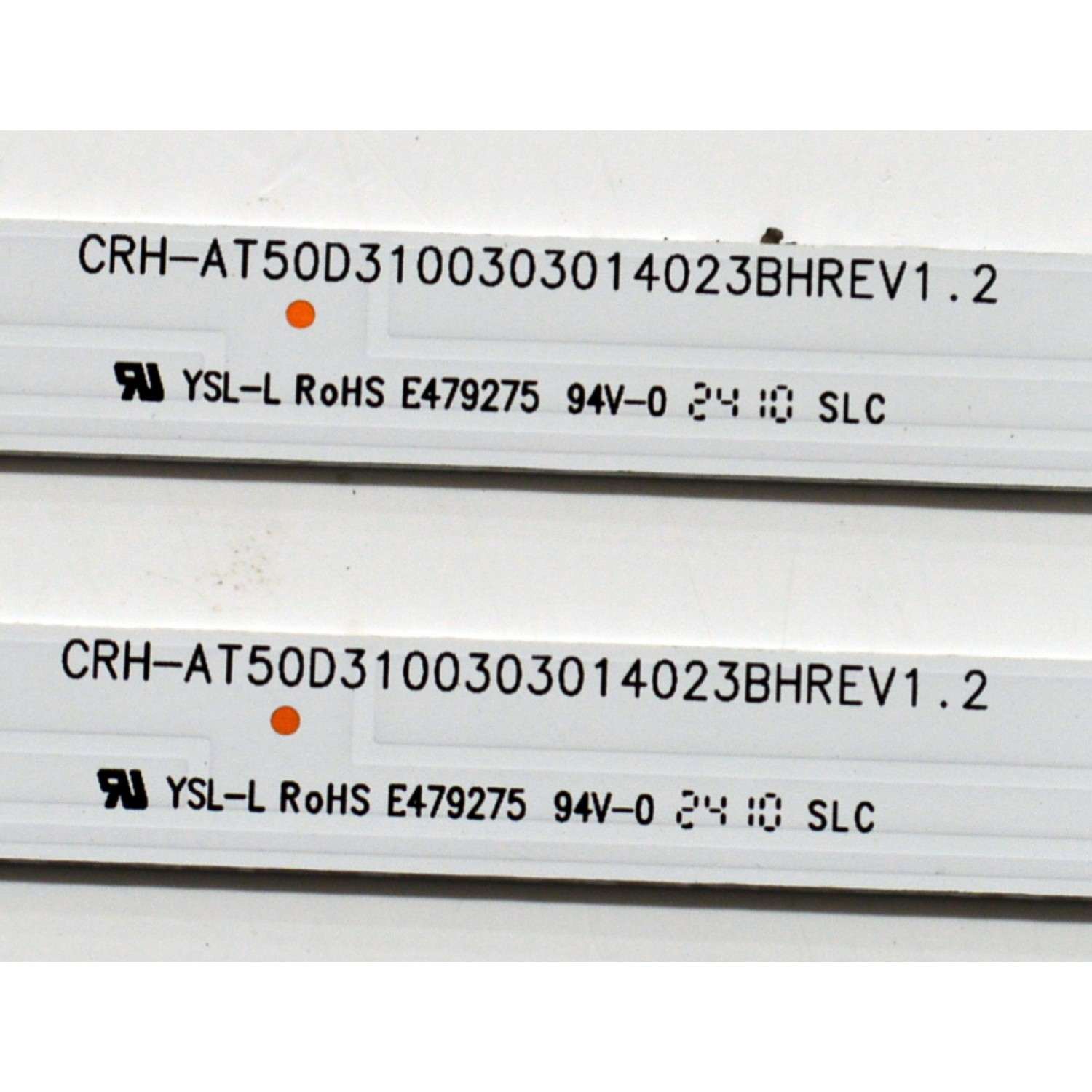 KIT DE LEDS ORIGINAL PARA TV KALLEY 2 PIEZAS / NUMERO DE PARTE CRH-AT50D3100303014023BHREV1.2 / 4L-ZX050T-XR004X / M13Y150JB5 / PANEL LVU500CHDX E0548 / DISPLAY CV500U2-L03 REV:01 / MODELO K-GTV50UHDQV2 - Imagen 3