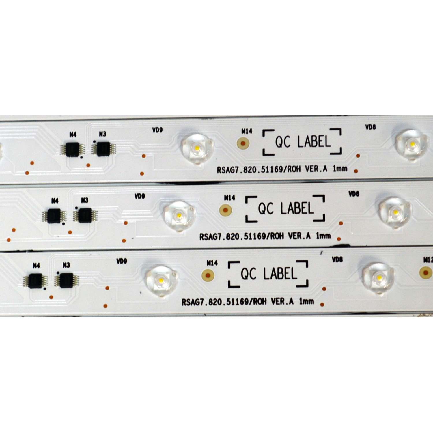 KIT DE LEDS ORIGINAL PARA TV HISENSE 24 PIEZAS / NUMERO DE PARTE LB650A2.0 / HD650H3U51-TZLZ / 2024050901 / LB650A2.0 / RSAG7.820.51169/ROH VER.A / 413136 / HE65 E9P / PANEL HD650H3U51-T0LZ / DISPLAY T650QVN07.H / MODELO 65U75N - Imagen 5