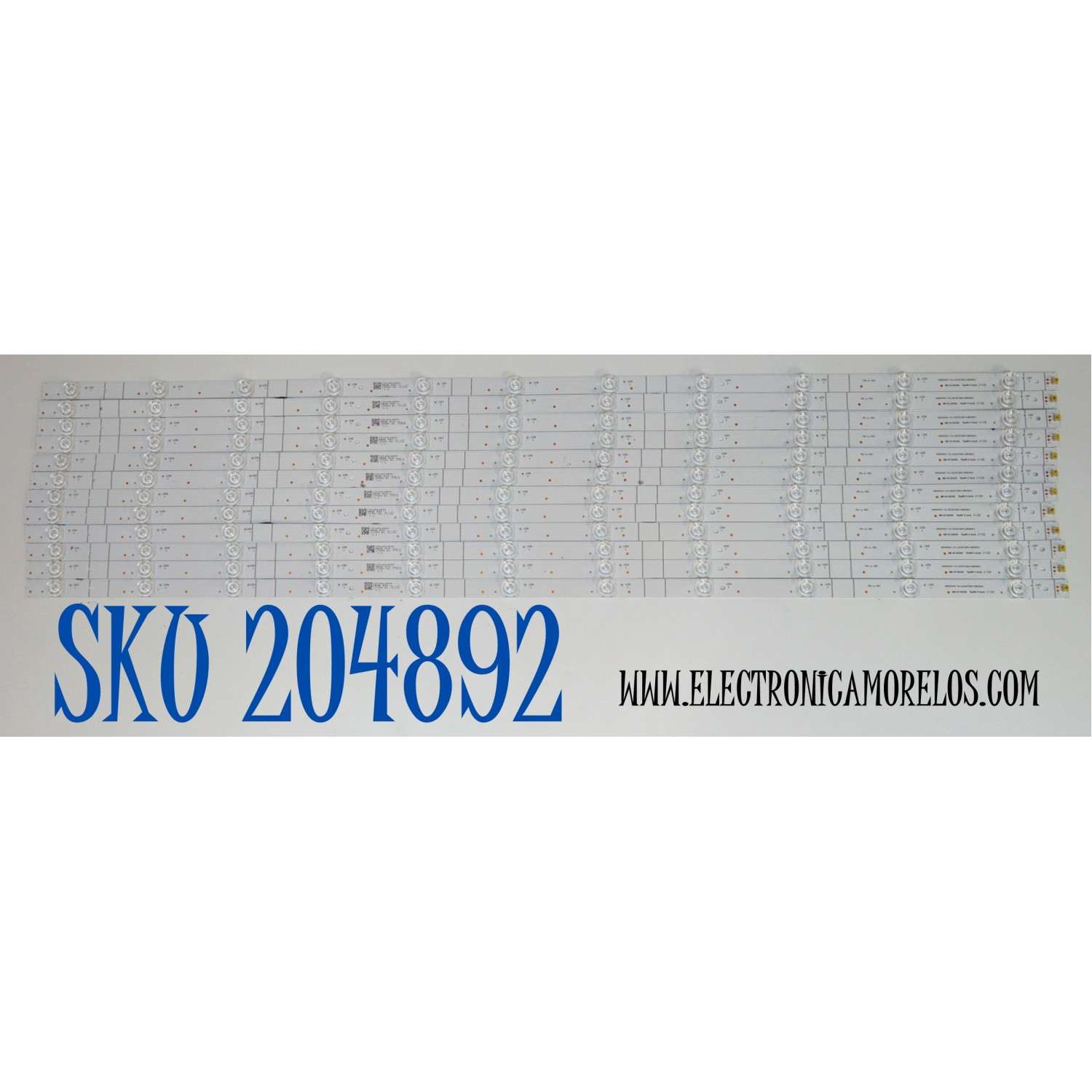 KIT DE LEDS ORIGINAL PARA TV HISENSE 12 PIEZAS / NUMERO DE PARTE LB8500N.0 / HD850H1U51-TAL / 2023072801 / LB8500N.0 / 1314914 / 7MU1 / 7UL2 / PANEL HD850HIU52-T0LF\ROH / DISPLAY T850QVN03.7 / MODELO 85QD75N / 85QD65QV