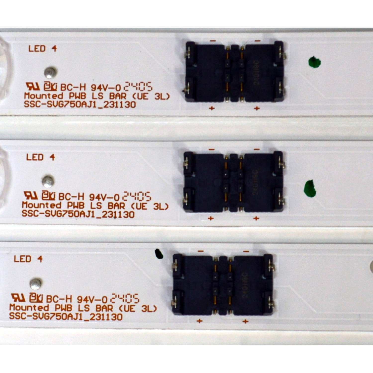 KIT DE LEDS ORIGINAL PARA TV SONY 13 PIEZAS / NUMERO DE PARTE SVG750AJ1 / SS_SVG750AJ1_231130 / U307 K  / U75F521 / PANEL YLEM075CC011 / DISPLAY HV750QUB-F9M / MODELO K-75S30C / K75S30C - Imagen 3