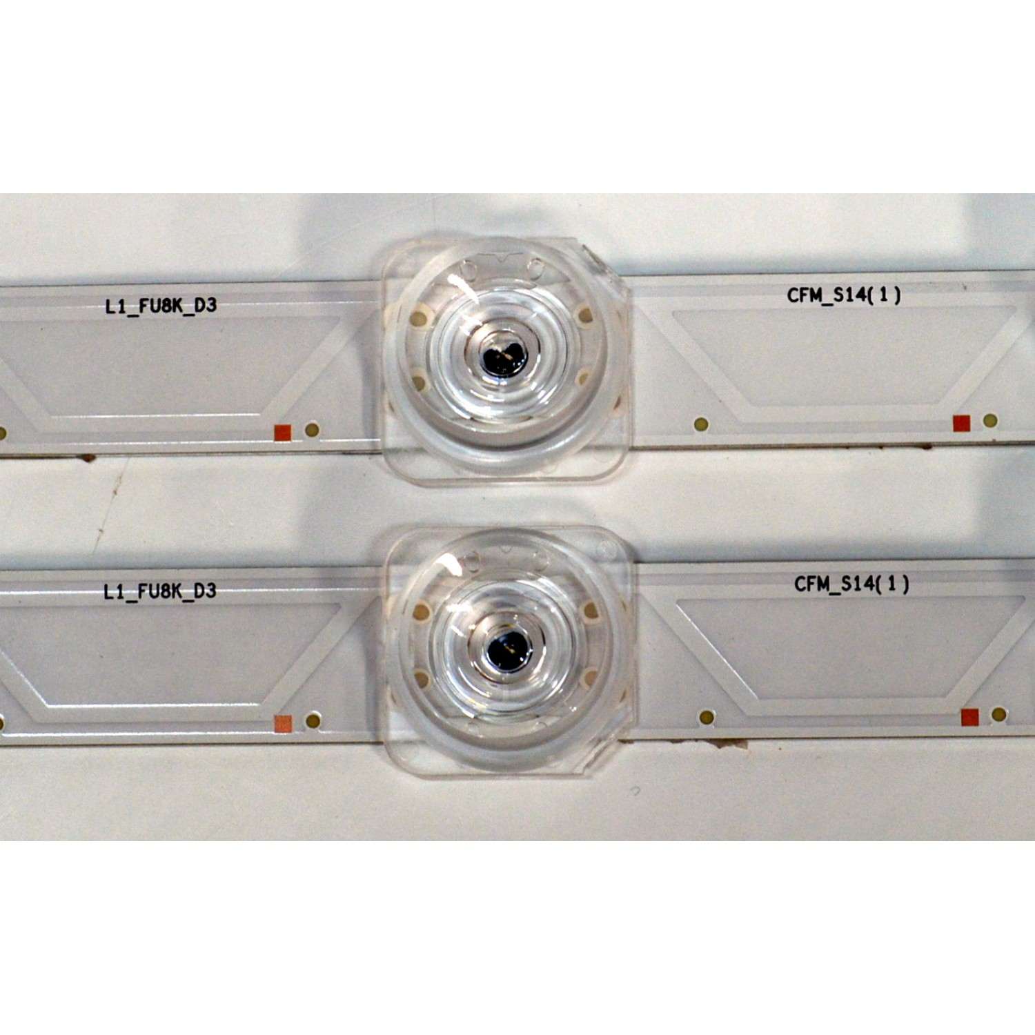 KIT DE LEDS ORIGINAL PARA TV SAMSUNG 2 PIEZAS / NUMERO DE PARTE BN96-60372A / LM41-01193A / LM41-01193A / C / L1_FU8K_D3 / CFM_S14(1) / 60372A / PANEL CY-BF043HGNV3H / DISPLAY V430DJ1-Q01 4E7 / BN96-59942A / MODELO UN43U8000FBXZA / UN43U8000FBXZA DB01 - Imagen 3