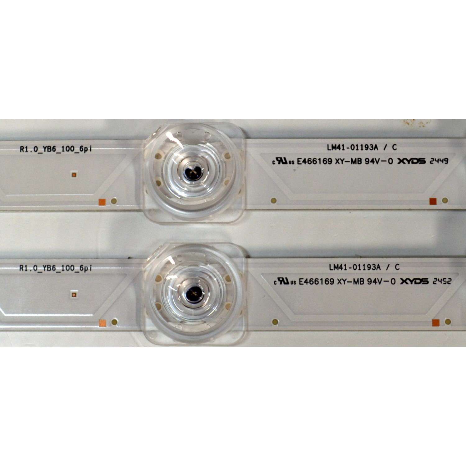 KIT DE LEDS ORIGINAL PARA TV SAMSUNG 2 PIEZAS / NUMERO DE PARTE BN96-60372A / LM41-01193A / LM41-01193A / C / L1_FU8K_D3 / CFM_S14(1) / 60372A / PANEL CY-BF043HGNV3H / DISPLAY V430DJ1-Q01 4E7 / BN96-59942A / MODELO UN43U8000FBXZA / UN43U8000FBXZA DB01 - Imagen 4