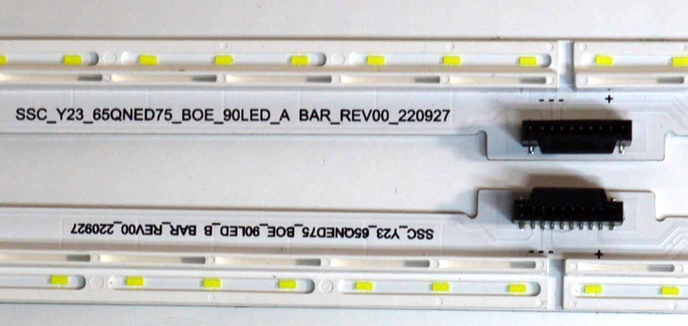 KIT DE LEDS ORIGINAL PARA TV LG 2 PIEZAS / NUMERO DE PARTE 65QNED75 / SSC_Y23_65QNED75_BOE_90LED_B_REV00_220927 / SSC_Y23_65QNED75_BOE_90LED_A_REV00_220927 / PANEL NC650EQG-ABLPA / DISPLAY HV650QUB-F9E / MODELO 65QNED75ARA / 65QNED75ARA.BUSFLKR - Imagen 3