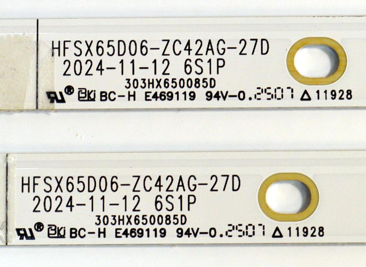 KIT DE LEDS ORIGINAL PARA TV VIZIO 12 PIEZAS / NUMERO DE PARTE 303HX650085D / HFSX65D06-ZC42AG-27D / 2300023610 / 70401-02173 / 250219AB07 / GC650M42 / PANEL BOEI650WQ1 / DISPLAY HV650QUB-F73 / MODELO M65Q6-L4 / M65Q6-L4 LBVR7PB - Imagen 2