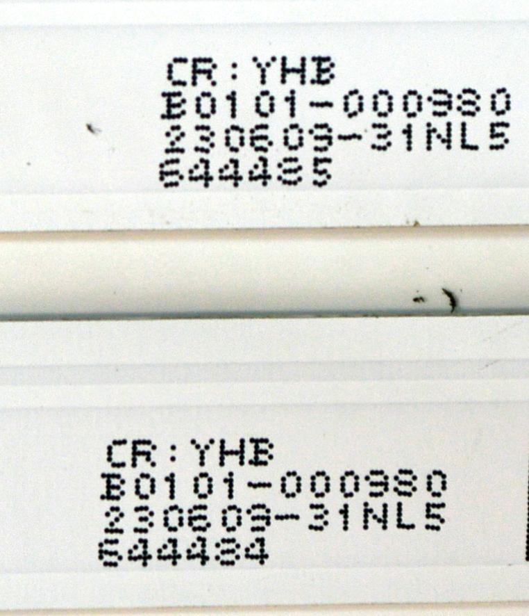 KIT DE LEDS ORIGINAL PARA TV TCL 2 PIEZAS / NUMERO DE PARTE 58S11-ZX3030-2X17YH / 58S11-ZX3030-2X17YH-20221118W / B0101-000980 / 230609-31NL5 / PANEL LVU580NDEL / DISPLAY CV580U3-L02 REV:01 / MODELO 58S470G - Imagen 4