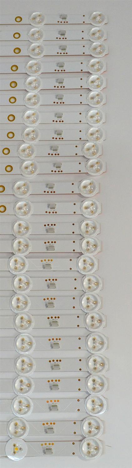 KIT DE LEDS ORIGINAL PARA TV VIZIO 24 PIEZAS / NUMERO DE PARTE SVA750A14 / SVA750A14_3535_12LED_REV03_R_161110 / SVA750A14_3535_12LED_REV03_L_161110 / 58.75S0H.E04 / 58.75S0H.E03 / PY64132B / PY64131B / MODELO M75-E1 / M75-E1 LTMAEMMU / V755-J04 - Imagen 4