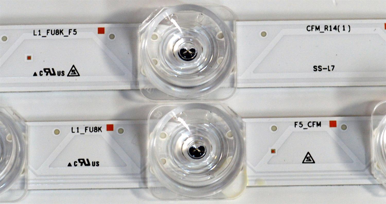 KIT DE LEDS ORIGINAL PARA TV SAMSUNG 4 PIEZAS / NUMERO DE PARTE BN96-60377A / BN96-60376A / LM41-01198A / LM41-01199A / L1_FU8K_F5 / CFM_R14(1) /R1.0_YBD_100_6Pi / L1_FU8K / L13(1)_R1.0 / 60377A / 60376A / PANEL CY-BF065HGSV7H / MODELO UN65U8000FDXZA - Imagen 5