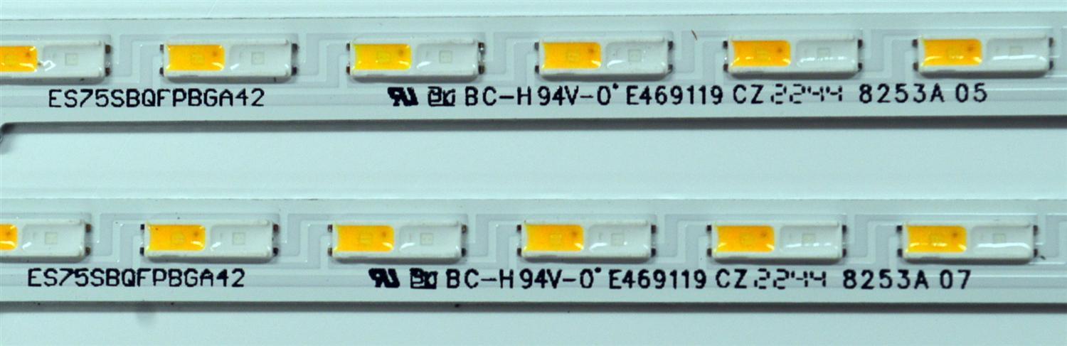 KIT DE LEDS ORIGINAL PARA TV SAMSUNG 4 PIEZAS / NUMERO DE PARTE BN96-54494A / ES75SBQFPBGA42 / 75Q60B / PANEL CY-QC075HGHV1H / DISPLAY ST7461D03-1 VER.2.1 / MODELO QN75Q60CAFXZA / QN75Q60CAFXZA CA05 - Imagen 2