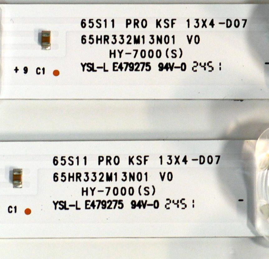 KIT DE LEDS ORIGINAL PARA TV TCL 4 PIEZAS / NUMERO DE PARTE 65HR332M13N01 / 65HR332M13N01 V0 / 65S11 PRO KSF / N0101-000652-A00 / LL2B08U0B / PANEL LVU650NDAL / DISPLAY JR645R3HA3L / MODELO 65Q51K - Imagen 3
