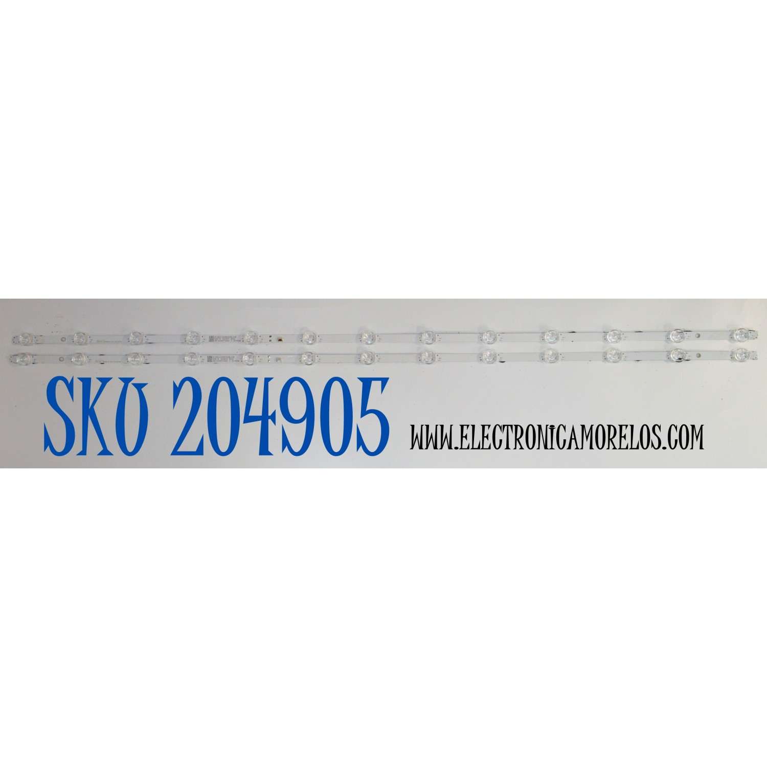 KIT DE LEDS ORIGINAL PARA TV ONN 2 PIEZAS / NUMERO DE PARTE LBM500M1301 / LBM500M1301-AEG-1 (HF)(0)(HR) / 210BZ13D0A33NBL00E / 24516 / 003937 / B003 / ZCA336 / PANEL TPT500WR-QVN04.U / DISPLAY T500QVN04.1 / MODELO 100012585 50"