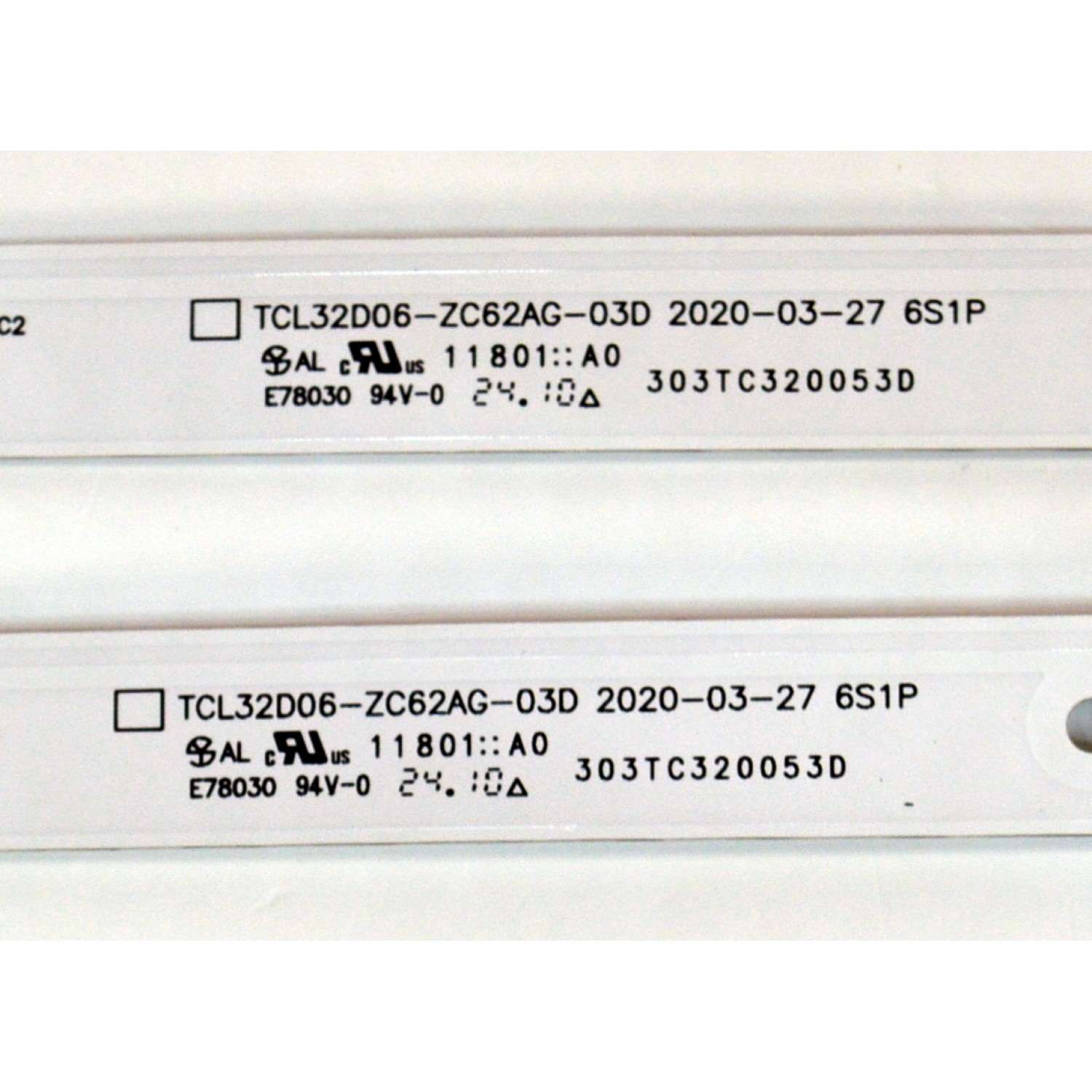 KIT DE LEDS ORIGINAL PARA TV PHILIPS 2 PIEZAS / NUMERO DE PARTE 303TC320053D / TCL32D06-ZC62AG-03D / 4C-LB320T-ZCP / 240327AC01 / TC3320M61 / PANEL LVF320CSDX E0003 / DISPLAY ST3151B07-2 VER.2.1 / MODELO 32PFL6573/F7 - Imagen 2