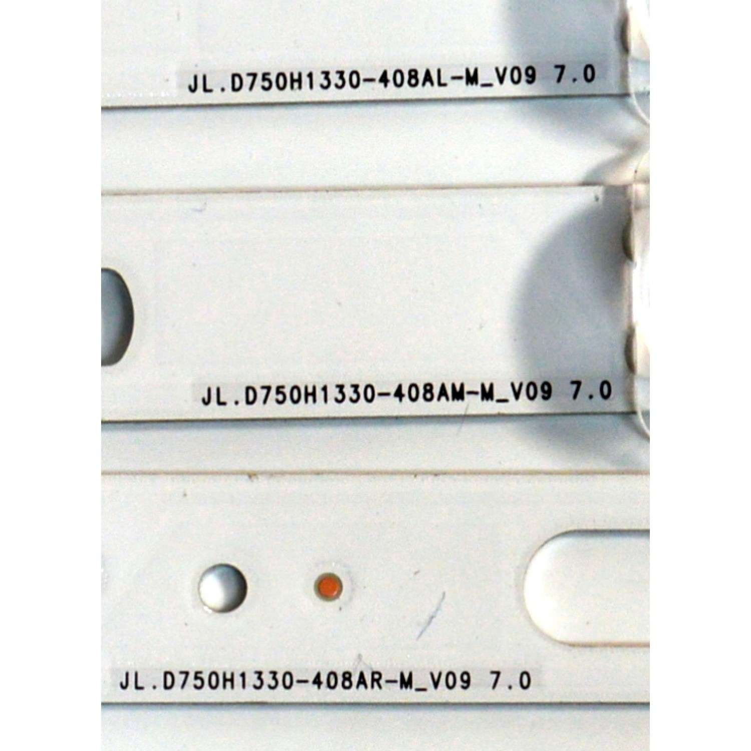 KIT DE LEDS ORIGINAL PARA TV SAMSUNG 12 PIEZAS / NUMERO DE PARTE BN96-58296A / BN96-58295A / BN96-58294A / JL.D750H1330-408AR-M_V09 7.0 / JL.D750H1330-408AL-M_V09 7.0 / PANEL CY-BD075HGHV2H / DISPLAY ST7461D03-4 V2.1 / MODELO UN75DU7200BXZA CB05 - Imagen 4