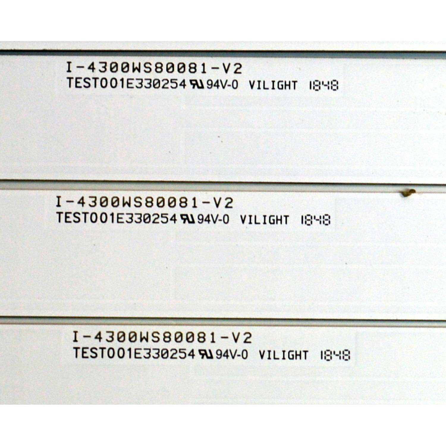KIT DE LEDS ORIGINAL PARA TV VIZIO 5 PIEZAS / NUMERO DE PARTE 4300WS80081 / I-4300WS80081-V2 / 0563802205218ZF / DISPLAY T430HVN01.0 / MODELO D43F-F2 / D43F-F2 LWZ2VNPV - Imagen 4