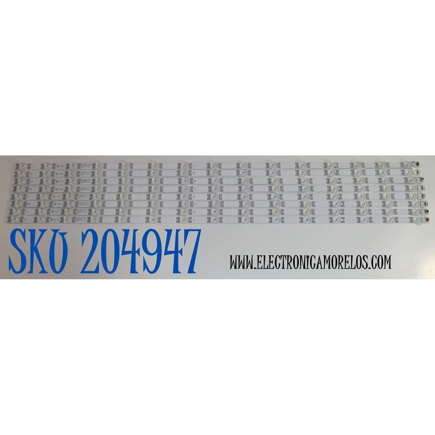 KIT DE LEDS ORIGINAL PARA TV TCL 8 PIEZAS / NUMERO DE PARTE 261501024051 / 06-1-85Z1-T-8X15-0D25-85AX14-240223 / 2301001046850 / YF-N5H2Q0A /  PANEL HK850WLEDM-JH81H / DISPLAY PT850GT01-4 VER.1.0 / MODELO 85S410R
