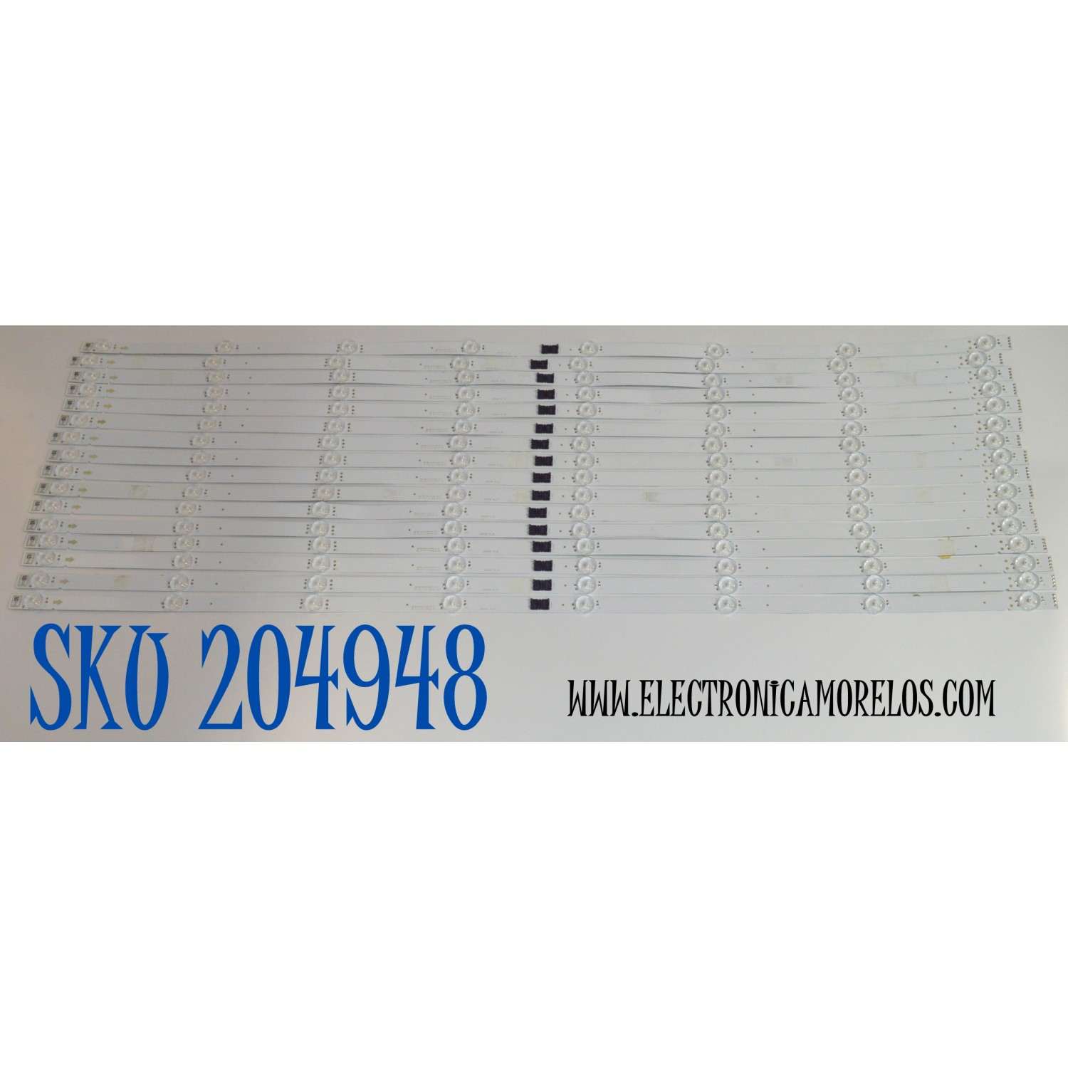 KIT DE LEDS ORIGINAL PARA TV SONY 16 PIEZAS / NUMERO DE PARTE LB8500R / LB8500R V0_02 / 8500R00002 / PANEL YLEM085CCU11 / DISPLAY T850QVN04.9 / MODELO K-85S30C / K85S30C