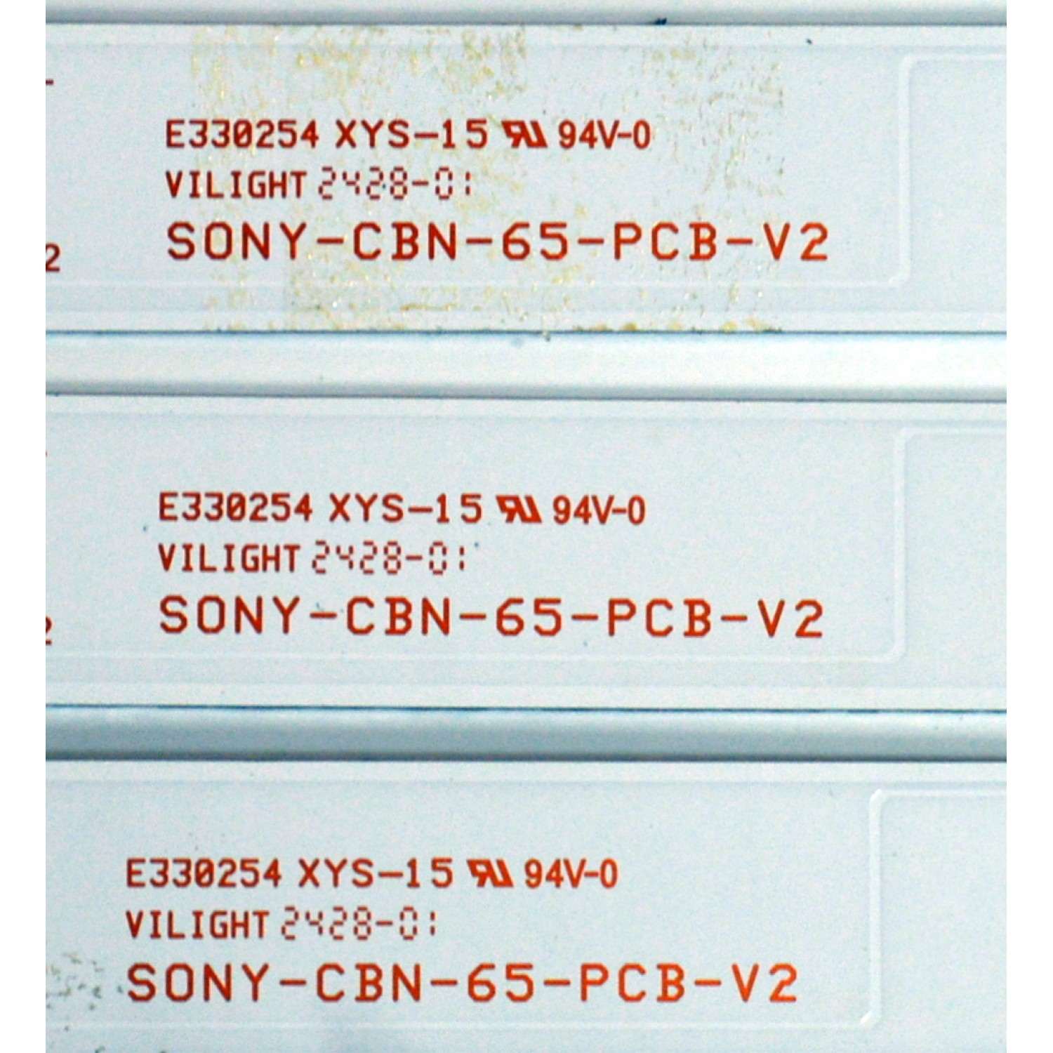 KIT DE LEDS ORIGINAL PARA TV SONY 20 PIEZAS / NUMERO DE PARTE SONY-CBN-65-PCB-V2 / J2534FC / YC65F / PANEL YDDM065DGS11 / DISPLAY ST6451D07-6 V2.2 / MODELO XR-65X90CL / XR65X90CL - Imagen 3