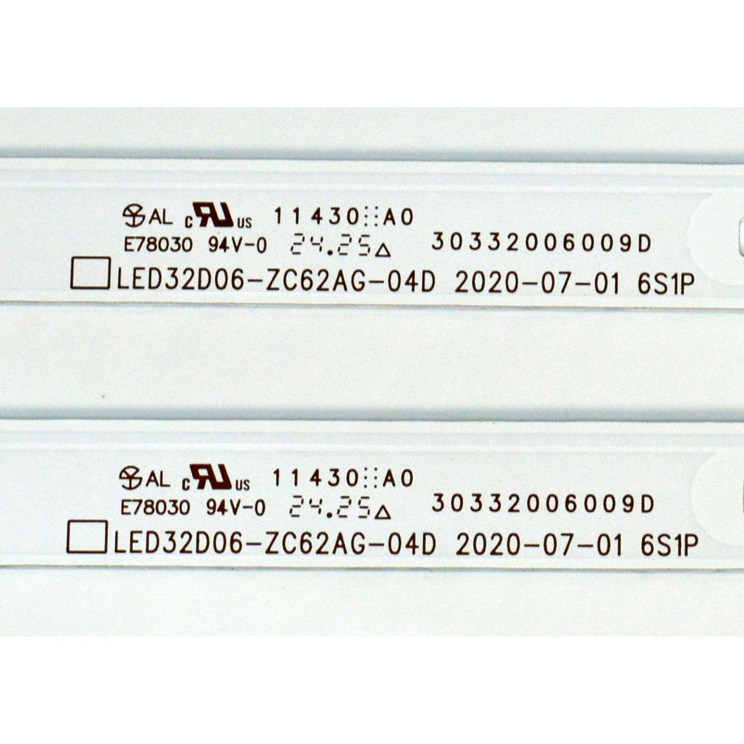 KIT DE LEDS ORIGINAL PARA TV VIZIO 2 PIEZAS / NUMERO DE PARTE 30332006009D / LED32D06-ZC62AG-04D / 240710BB08 / 32000M23 / DISPLAY V320BJ9-Q01 REV.C1 / MODELO VHD32M-0810 / VHD32M-0810 LMC1U1LA - Imagen 2