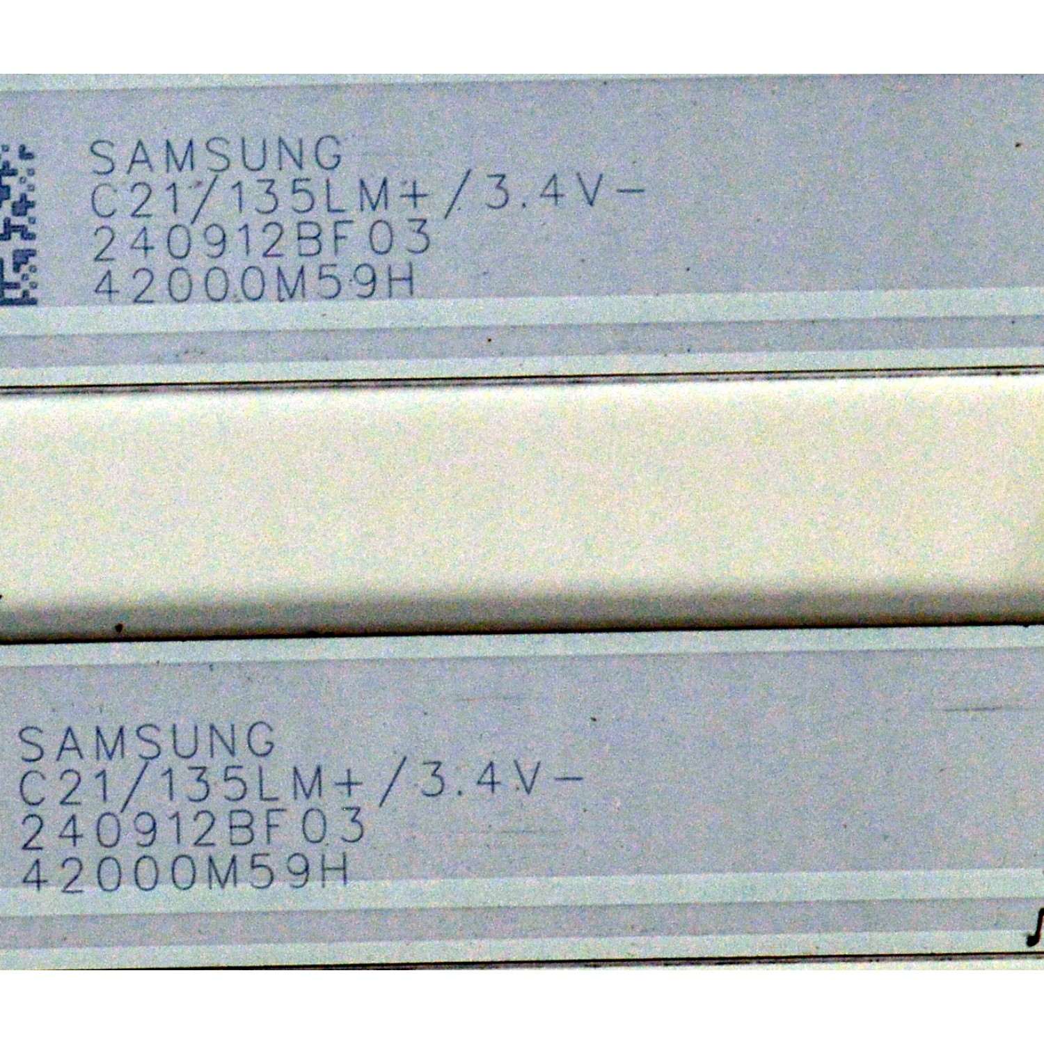 KIT DE LEDS ORIGINAL PARA TV ONN 2 PIEZAS / NUMERO DE PARTE 30342011012DS / LED42D11-ZC52AG-10DSEZ / 240912BF03 / 42000M59H / PANEL JR425R3HC0K / DISPLAY JR425R3HC0K / BN96-57614A / MODELO 100012584 43" / 100133209 43" - Imagen 3