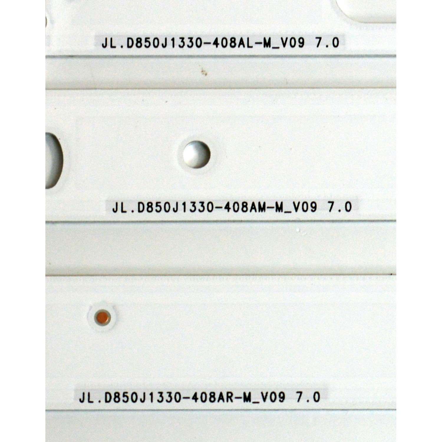 KIT DE LEDS ORIGINAL PARA TV SAMSUNG 15 PIEZAS / NUMERO DE PARTE  BN96-60397A / BN96-60396A / BN96-60395A / JL.D850J1330-408AL-M_V09 7.0 / JL.D850J1330-408AR-M_V09 7.0 / PANEL CY-TF085HGAV1H / DISPLAY T850QVN04.2 / MODELO UN85U8000FBXZA AB01 - Imagen 4