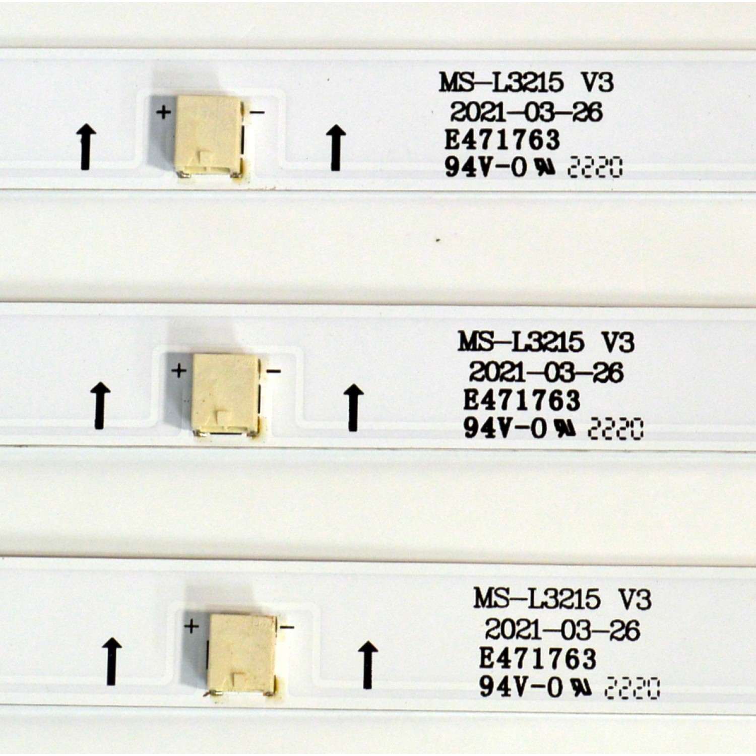 KIT DE LEDS ORIGINAL PARA TV ONN 3 PIEZAS / NUMERO DE PARTE MS-L3215 / MS-L3215 V3 / M208- A4 C J 3C / LB-C400-G7N-F-C-12-X91 / PANEL C400Y19-5C / DISPLAY V400HJ9-PE1 REV.C4 / MODELO 100097810 40" - Imagen 3