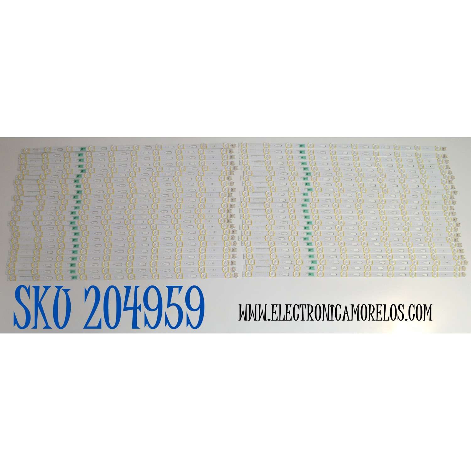 KIT DE LEDS ORIGINAL PARA TV SAMSUNG 48 PIEZAS / NUMERO DE PARTE BN96-58262A / V0Q8-850SM0-R0 / 58262A / PANEL CY-TD085FKAV2H  / DISPLAY T850QVN04.4 / BN96-58274A / MODELO QN85Q80DDFXZA