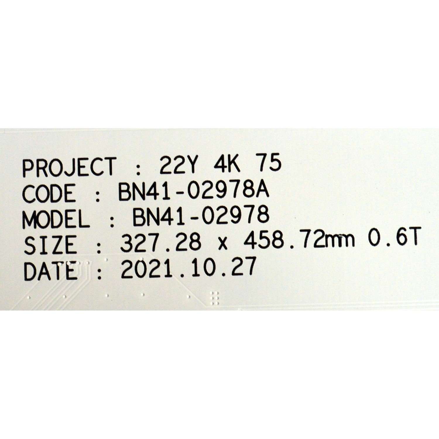 KIT DE LEDS ORIGINAL PARA TV SAMSUNG 10 PIEZAS / NUMERO DE PARTE BN97-20531A / BN41-02978A / BN41-02978 / BN41-02978A-000 / DFVC2220 / 22Y 4K 75 / PANEL CY-TC075MEV1H / MODELO QN75QN85CAFXZA / QN75QN85CAFXZA BA01 / QN75QN90CAFXZA / QN75QN90CAFXZA BD02 - Imagen 5