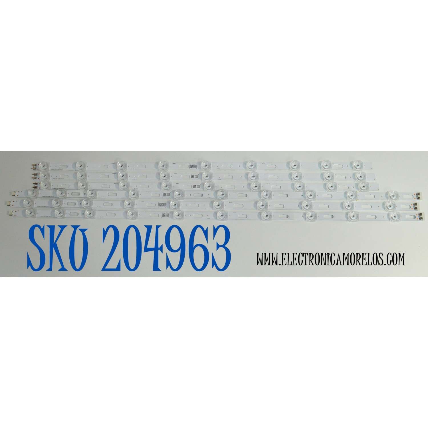 KIT DE LEDS ORIGINAL PARA TV SAMSUNG 6 PIEZAS / NUMERO DE PARTE BN96-58291A / BN96-58289A / JL.D650J1330-408AL-M_V12 / JL.D650J1330-408AR-M_V12 / 58291A / 58289A / PANEL CY-BD065HGSV5H / DISPLAY JR645R3HD1K / BN96-59390A / MODELO UN65DU7200BXZA UG06