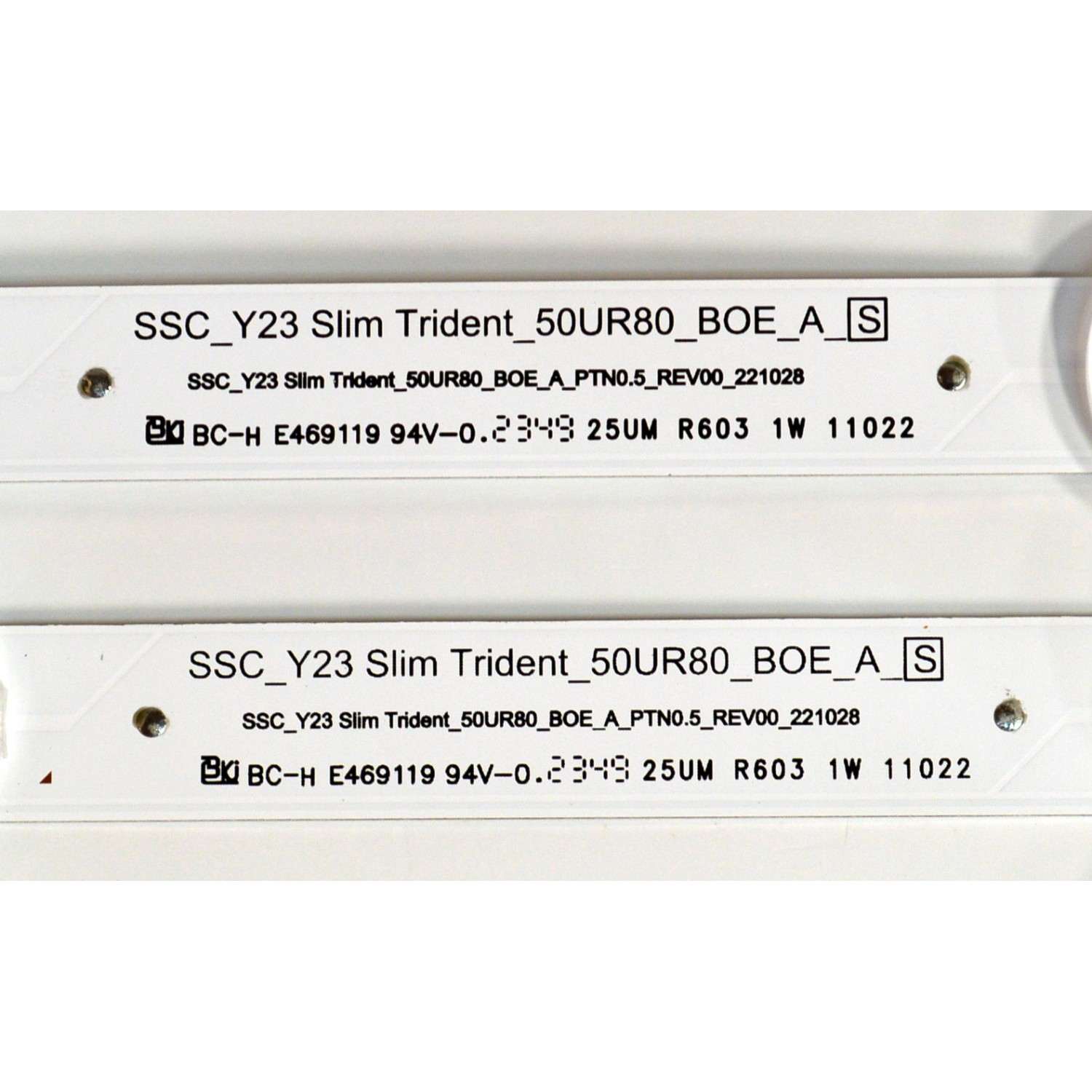 KIT DE LEDS ORIGINAL PARA TV LG 6 PIEZAS / NUMERO DE PARTE EAV65058501 / SSC_Y23 SLIM TRIDENT_50UR80_BOE_A_S / SSC_Y23 SLIM TRIDENT_50UR80_BOE_A_PTN0.5_REV00_221028 / BOE500N2 / PANEL NC500TQG-VBKHA / DISPLAY HF500QUB-F2D / MODELO 50UR8000AUA.BUSFLJM - Imagen 4