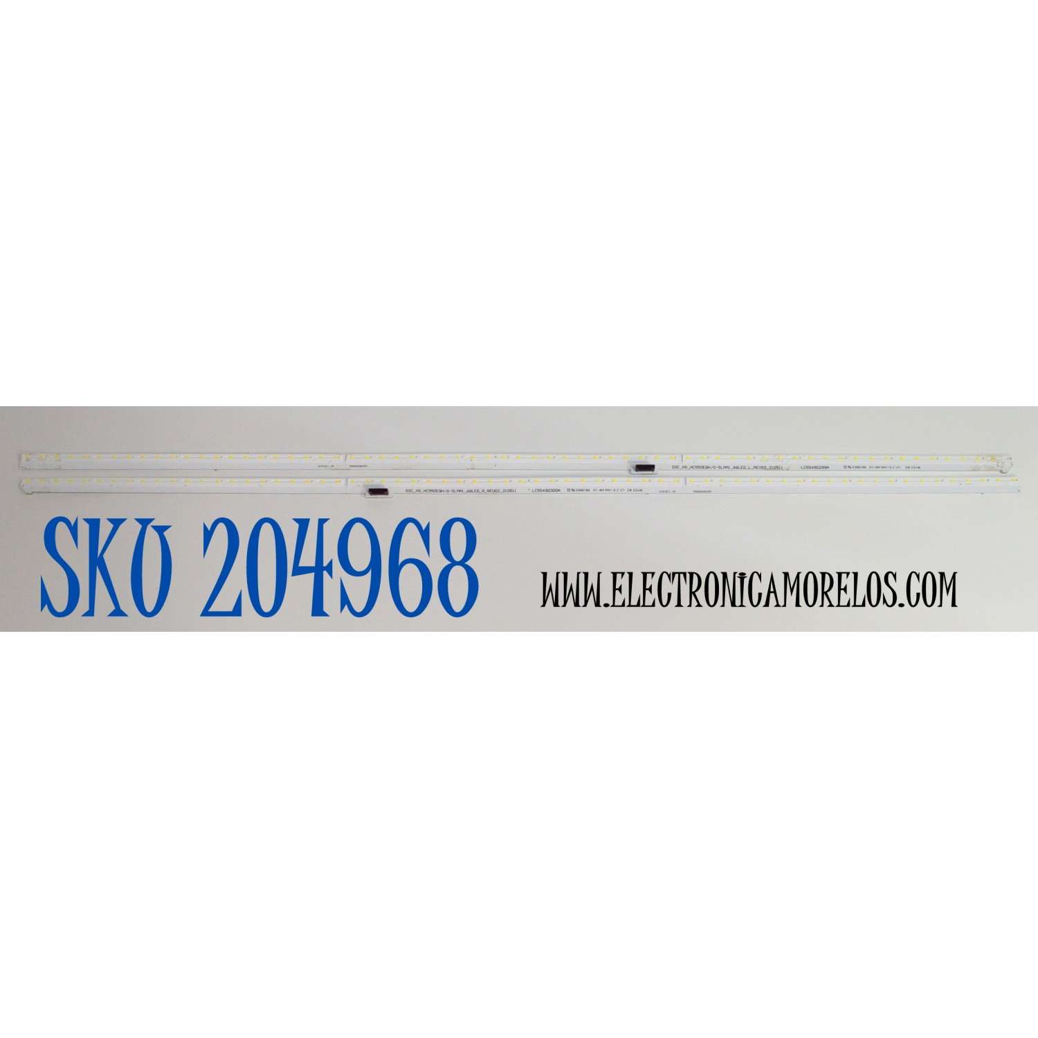 KIT DE LEDS ORIGINAL PARA TV LG 2 PIEZAS / NUMERO DE PARTE LC55490299A / LC55490300A / SSC_HS_HC550EQH/G-SLMA1_66LED_L_REV02_210511 / SSC_HS_HC550EQH/G-SLMA1_66LED_R_REV02_210511 / 55NANO8085 / MODELO 55NANO80AQA / 55NANO80AQA.BUSYLJR