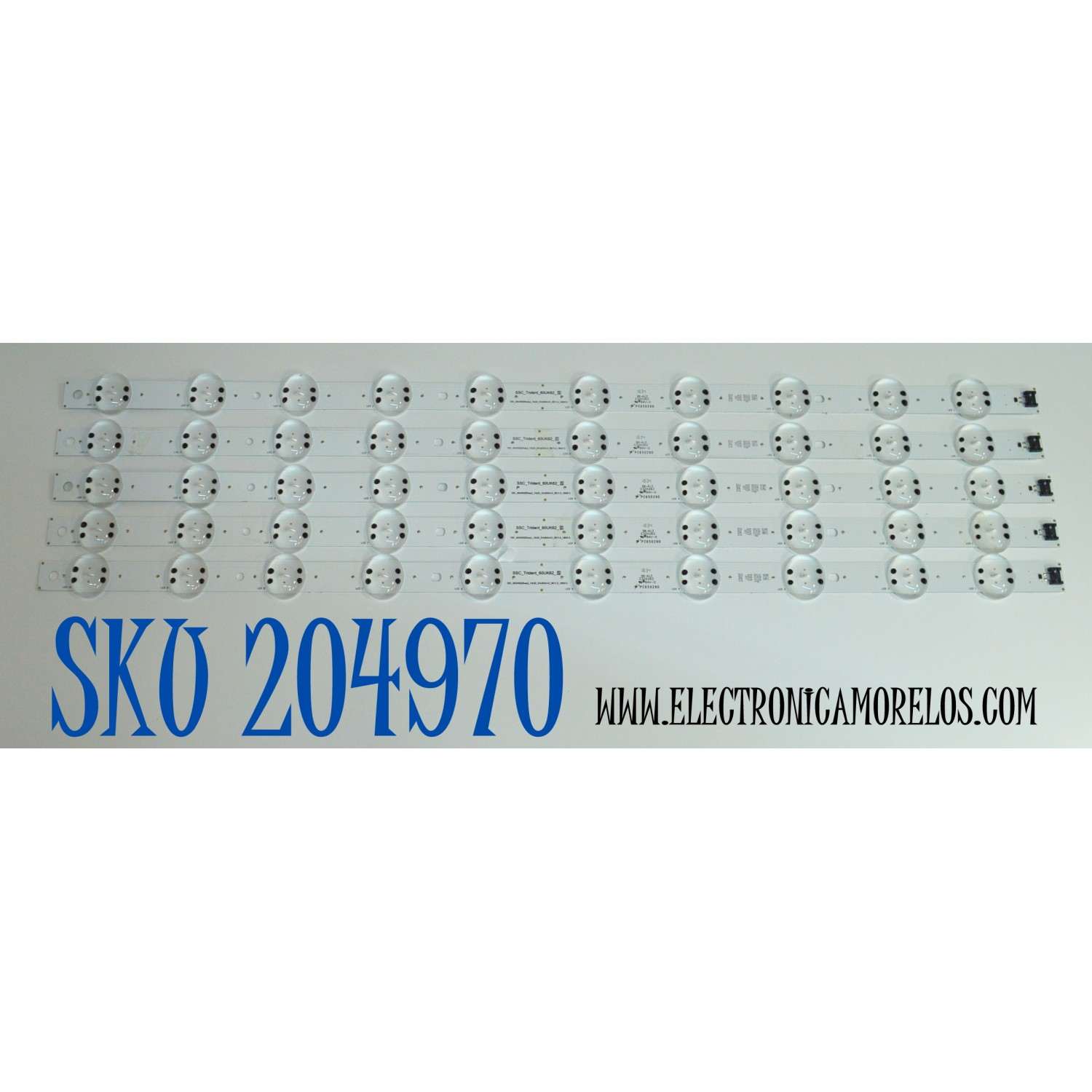 KIT DE LEDS ORIGINAL PARA TV LG 5 PIEZAS / NUMERO DE PARTE EAV64252301 / SSC_TRIDENT_60UK62_S / SSC_60UK62(SHARP)_10LED_SVL600A43_REV1.0_180515 / PC65029D / SHARP60043 / MODELO 60UK6090PUA / 60UK6090PUA.BUSMLJR / 60UK6090PUA.BUSMLOR