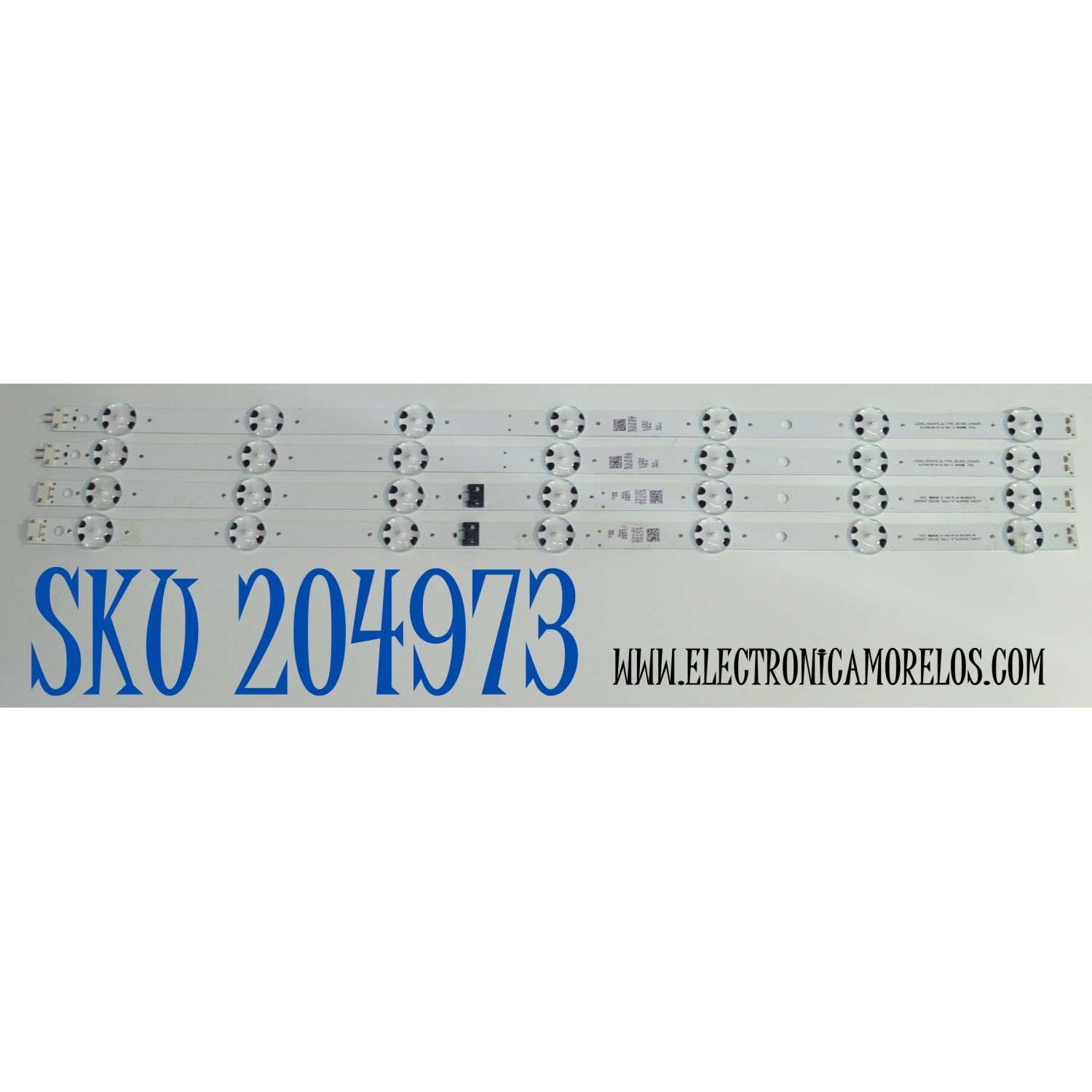 KIT DE LEDS ORIGINAL PARA TV LG 4 PIEZAS / NUMERO DE PARTE LC50490074A / LC50490075A / LEDAZ_50UA75_A_TYPE_REV00_240605 / LEDAZ_50UA75_B_TYPE_REV00_240605 / 50HKC / PANEL NC500DQG-VHPH1 / DISPLAY PT500GT04-9 / MODELO 50UA7700AUA / 50UA7500PSA