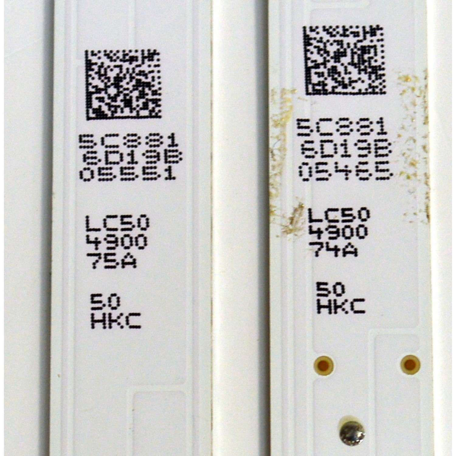 KIT DE LEDS ORIGINAL PARA TV LG 4 PIEZAS / NUMERO DE PARTE LC50490074A / LC50490075A / LEDAZ_50UA75_A_TYPE_REV00_240605 / LEDAZ_50UA75_B_TYPE_REV00_240605 / 50HKC / PANEL NC500DQG-VHPH1 / DISPLAY PT500GT04-9 / MODELO 50UA7700AUA / 50UA7500PSA - Imagen 3