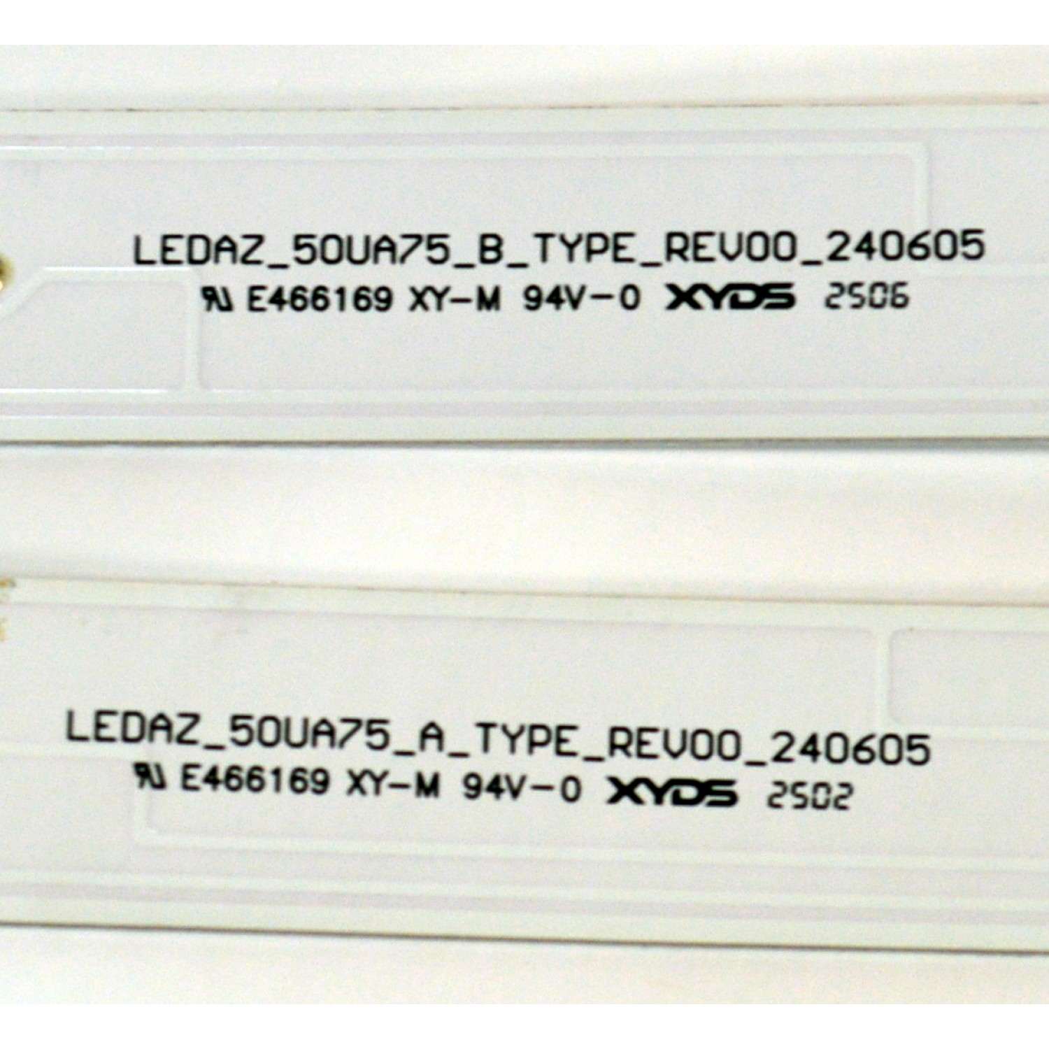 KIT DE LEDS ORIGINAL PARA TV LG 4 PIEZAS / NUMERO DE PARTE LC50490074A / LC50490075A / LEDAZ_50UA75_A_TYPE_REV00_240605 / LEDAZ_50UA75_B_TYPE_REV00_240605 / 50HKC / PANEL NC500DQG-VHPH1 / DISPLAY PT500GT04-9 / MODELO 50UA7700AUA / 50UA7500PSA - Imagen 2