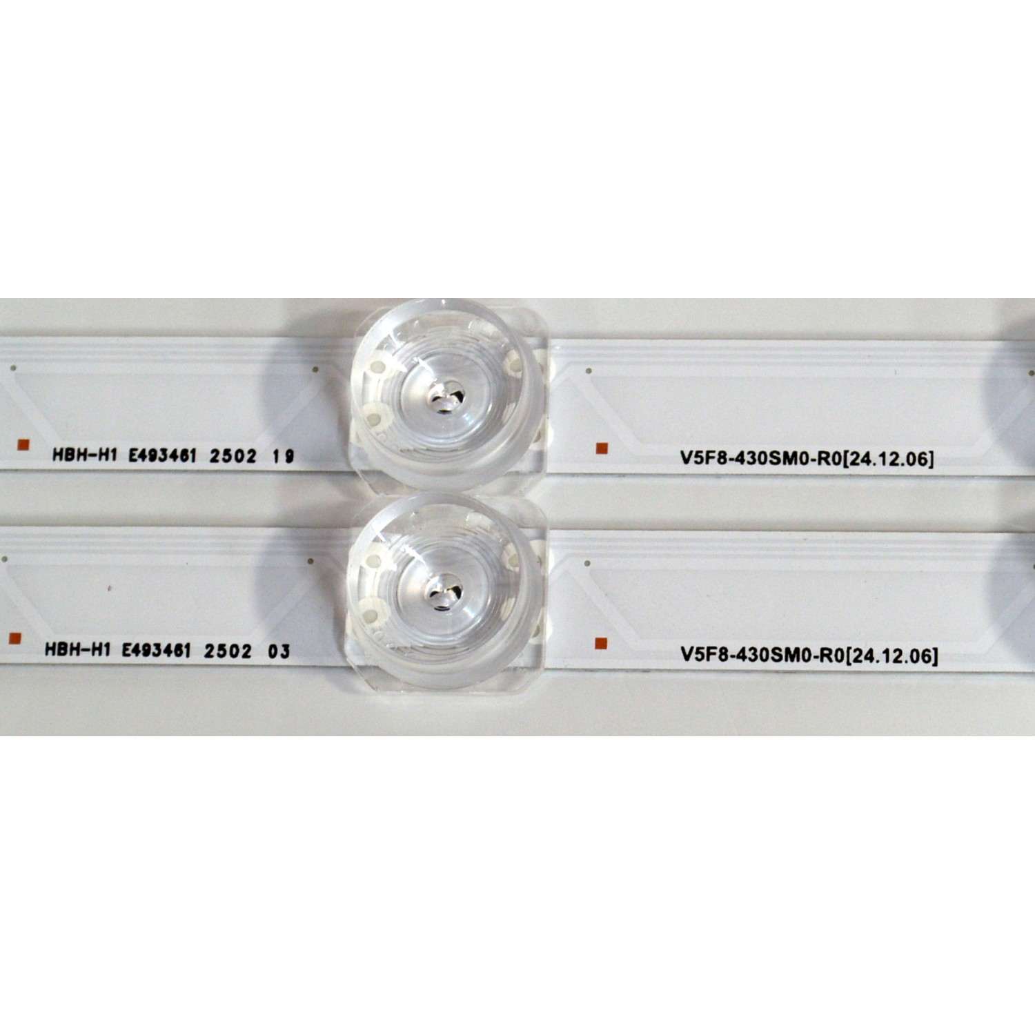 KIT DE LEDS ORIGINAL PARA TV SAMSUNG 2 PIEZAS / NUMERO DE PARTE BN96-60372A / V5F8-430SM0-R / 60372A / HBH-H1 / PANEL CY-BF043HGNV3H / DISPLAY V430DJ1-Q01 4E7 / BN96-59942A / MODELO UN43U8000FBXZA / UN43U8000FBXZA DD02 - Imagen 3