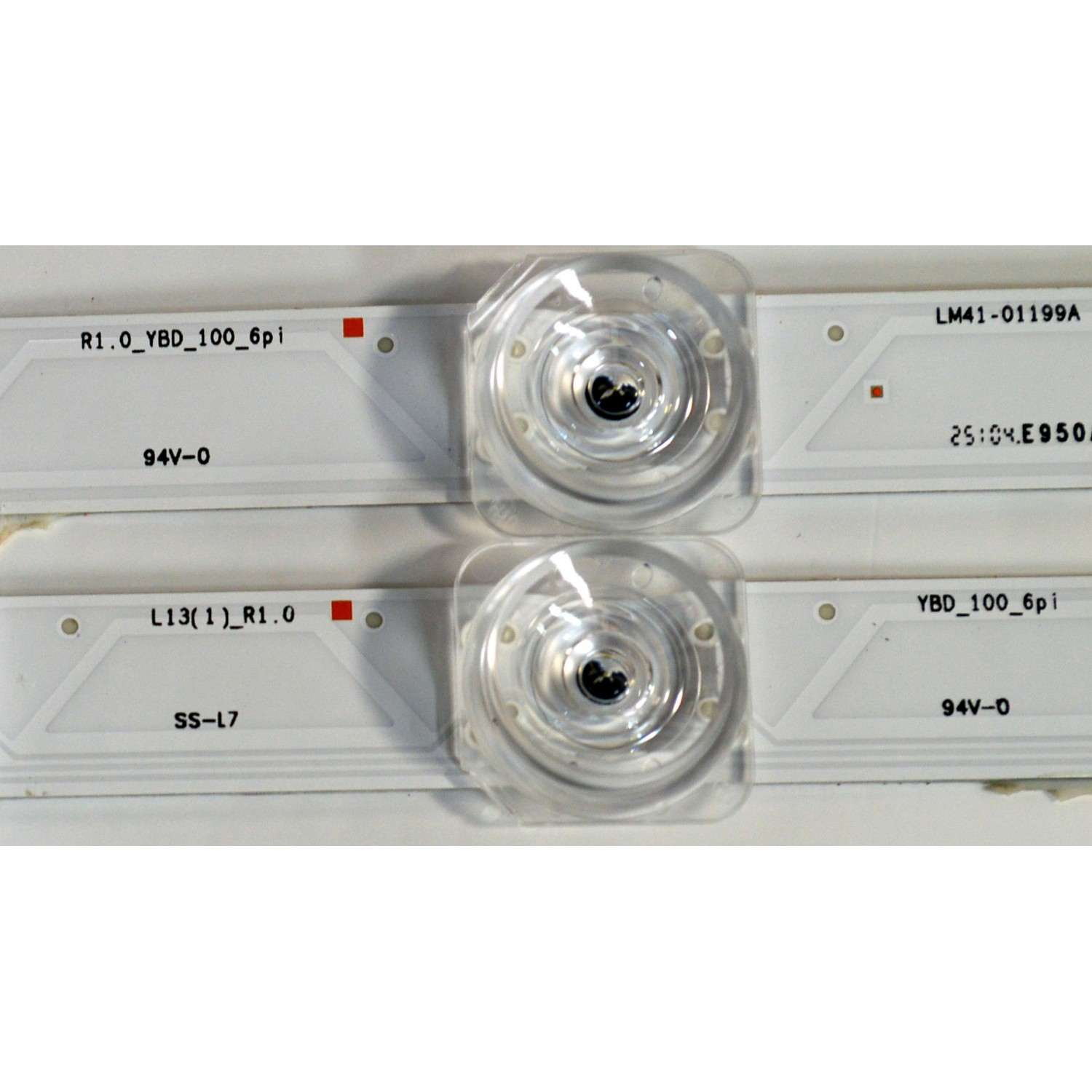 KIT DE LEDS ORIGINAL PARA TV SAMSUNG 4 PIEZAS / NUMERO DE PARTE BN96-60377A / BN96-60376A / LM41-01198A / LM41-01199A / L1_FU8K_F5 / CFM_R14(1) /R1.0_YBD_100_6Pi / L1_FU8K / L13(1)_R1.0 / 60377A / 60376A / PANEL CY-BF065HGSV7H / MODELO UN65U8000FDXZA - Imagen 6