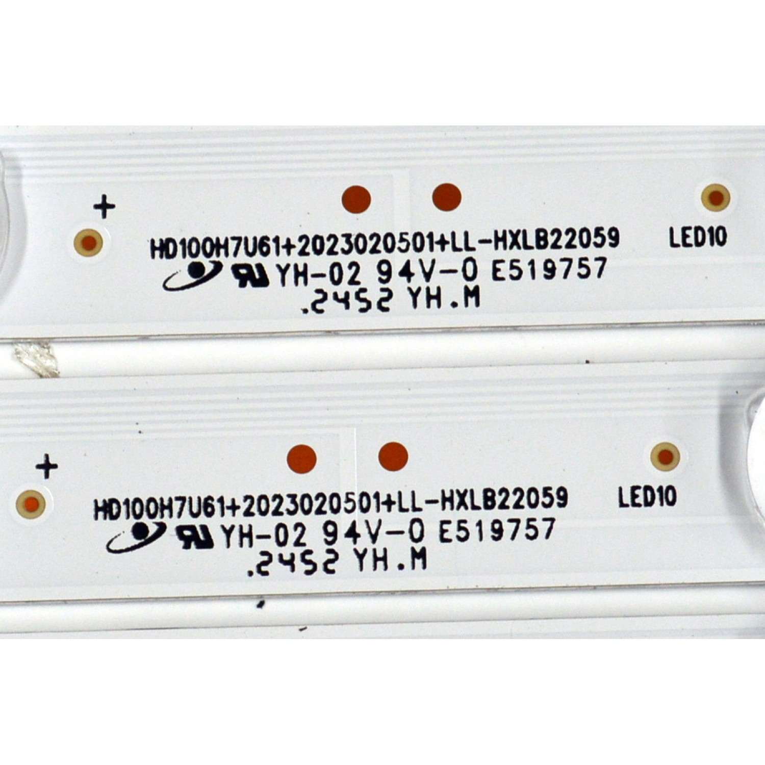 KIT DE LEDS ORIGINAL PARA TV HISENSE 32 PIEZAS / NUMERO DE PARTE HXLB22059 / HD100H7U61 / 202320501 / LL-HXLB22059 / 1319589 / 6DT4 / 250119LU / PANEL HD100H7U62-L8 / DISPLAY PTA00GT01-3 VER.1.0 / MODELO 100U70N - Imagen 4