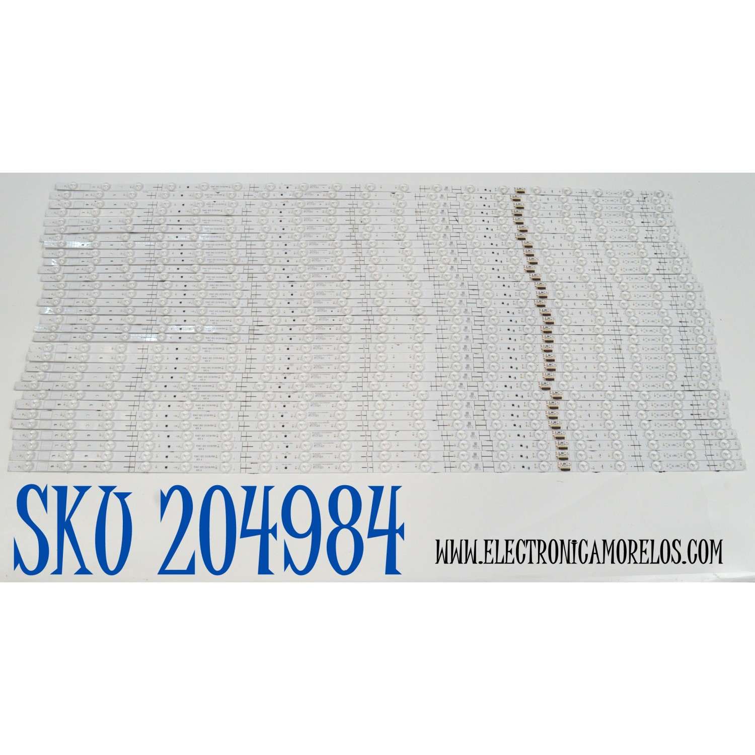 KIT DE LEDS ORIGINAL PARA TV HISENSE 32 PIEZAS / NUMERO DE PARTE LB10003.0 / HD100J3U61-TAL4 / 2025020601 / RSAG7.820.53158/ROH VER.A / 422660 / HE250318 / PANEL HD100J3U61-TBL4 / DISPLAY PTA00GT03-1 VER.1.0 / MODELO 100U65QFC