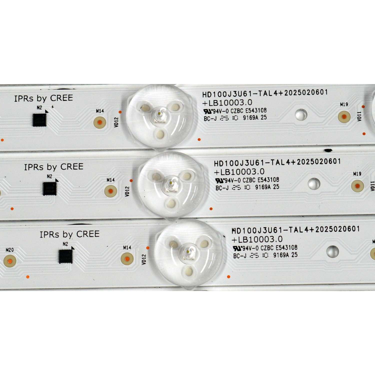 KIT DE LEDS ORIGINAL PARA TV HISENSE 32 PIEZAS / NUMERO DE PARTE LB10003.0 / HD100J3U61-TAL4 / 2025020601 / RSAG7.820.53158/ROH VER.A / 422660 / HE250318 / PANEL HD100J3U61-TBL4 / DISPLAY PTA00GT03-1 VER.1.0 / MODELO 100U65QFC - Imagen 4