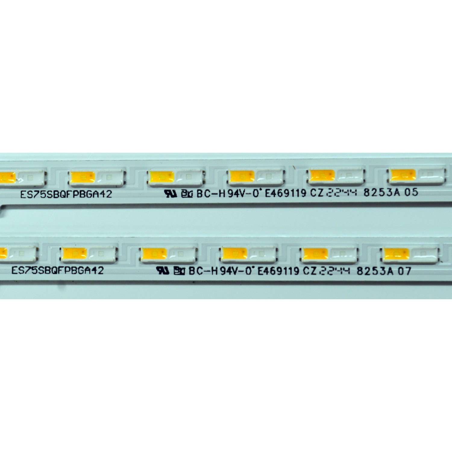 KIT DE LEDS ORIGINAL PARA TV SAMSUNG 4 PIEZAS / NUMERO DE PARTE BN96-54494A / ES75SBQFPBGA42 / 75Q60B / PANEL CY-QC075HGHV1H / DISPLAY ST7461D03-1 VER.2.1 / MODELO QN75Q60CAFXZA / QN75Q60CAFXZA CA05 - Imagen 2