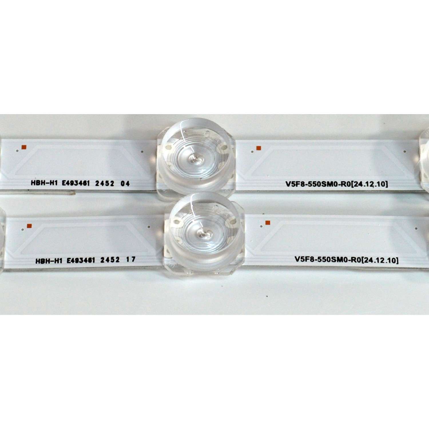 KIT DE LEDS ORIGINAL PARA TV SAMSUNG 2 PIEZAS / NUMERO DE PARTE BN96-60374A / V5F8-550SM0-R0 / HBH-H1 / 60374A / PANEL CY-BF055HGXV6H / DISPLAY LC550EQC (SS)A4) / MODELO UN55U7900FFXZA / UN55U7900FFXZA WC04 - Imagen 2