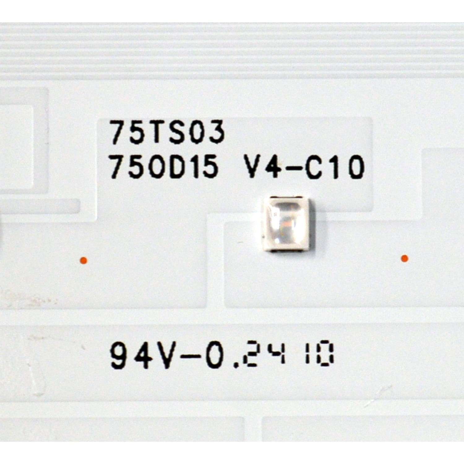 KIT DE LEDS ORIGINAL PARA TV ROKU PRO SERIES 8 PIEZAS / NUMERO DE PARTE 75TS03 / 750D15 V4-C10 / 210B480M0BCADQ00E / PANEL TPT750WR-D044.L / DISPLAY  ST7461D04-4 VER.2.1 / MODELO 75R8BX / 75R8B5 - Imagen 2