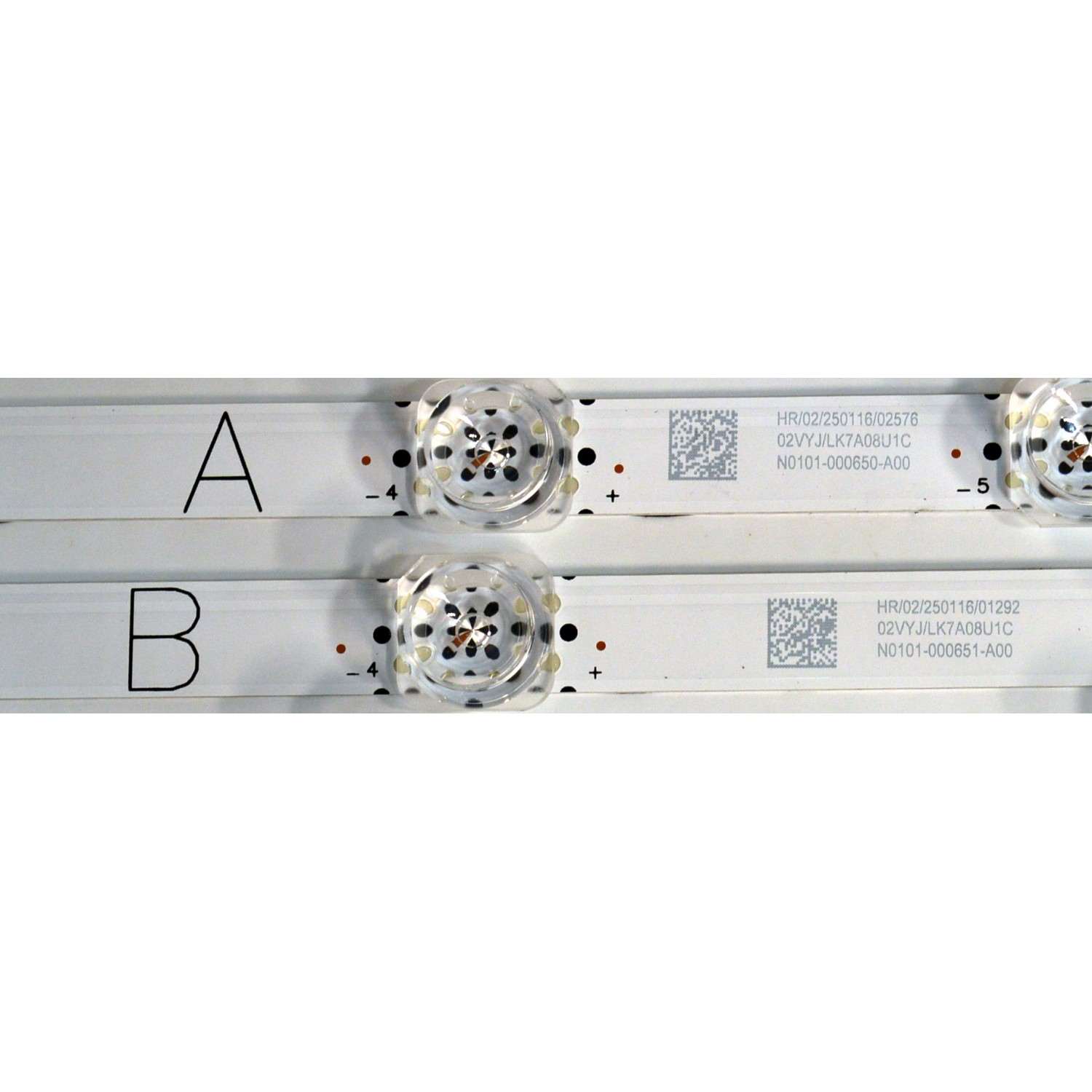 KIT DE LEDS ORIGINAL PARA TV TCL 6 PIEZAS / NUMERO DE PARTE 75TN1L2 / 75TN1L2 A / 75TN1L2 B / 75HR332M11A2 V0 / 75HR332M12B2 V0 / N0101-000650-A00 / N0101-000651-A00 / LK7A08U1C / HY-7000 L -3 / PANEL LVU750NDAL / DISPLAY JR745R3HD2Y / MODELO 75Q51K - Imagen 3