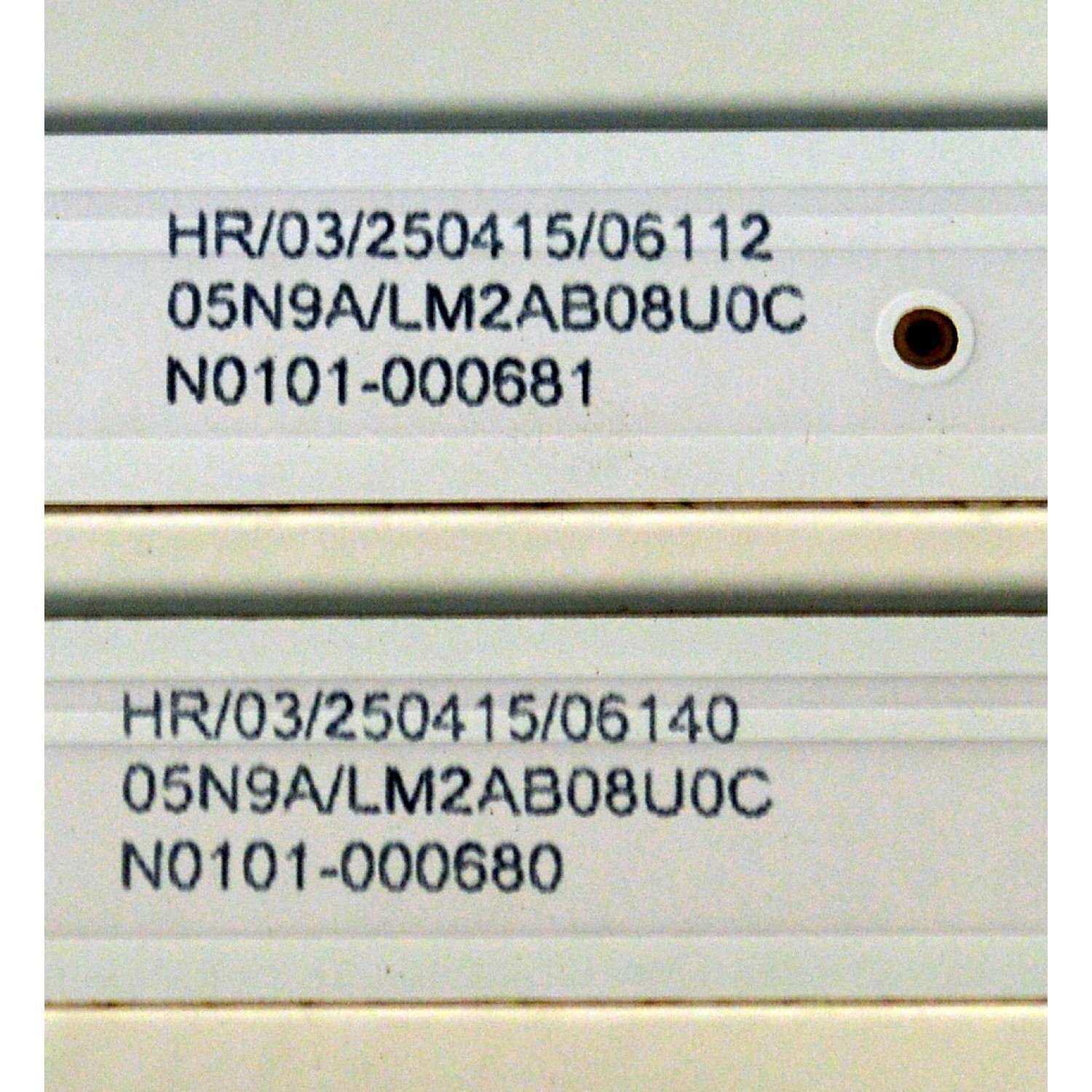 KIT DE LEDS ORIGINAL PARA TV TCL 4 PIEZAS / NUMERO DE PARTE 55HR332M06B2 / 55HR332M11A2 / 55HR332M06B2 V0 / 55HR332M11A2 V0 / 55TN2L2 B 6EAX2-D09 / 55LJ A 11EAX2-D09 / LM2AB08U0C / HY-7000 S / PANEL LVU550NDAL / DISPLAY ST5461D20-9 V2.1 / MODELO 55Q77K - Imagen 2
