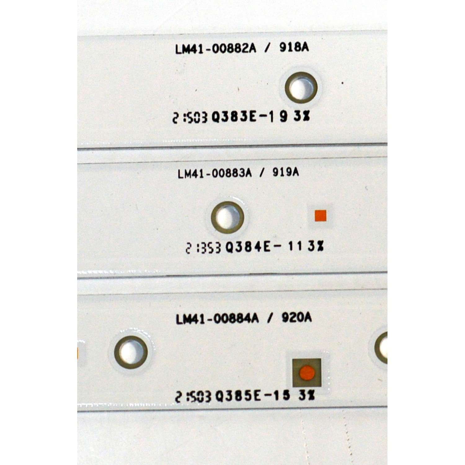 KIT DE LEDS ORIGINAL NUEVOS PARA TV SAMSUNG 18 PIEZAS / NUMERO DE PARTE BN96-50455A / BN96-50456A / BN96-50457A / LM41-00882A / 918A / LM41-00883A / 919A / LM41-00884A / 920A / PANEL CY-BT082HGLV3H / MODELO UN82TU6950FXZA / UN82TU700DFXZA - Imagen 6