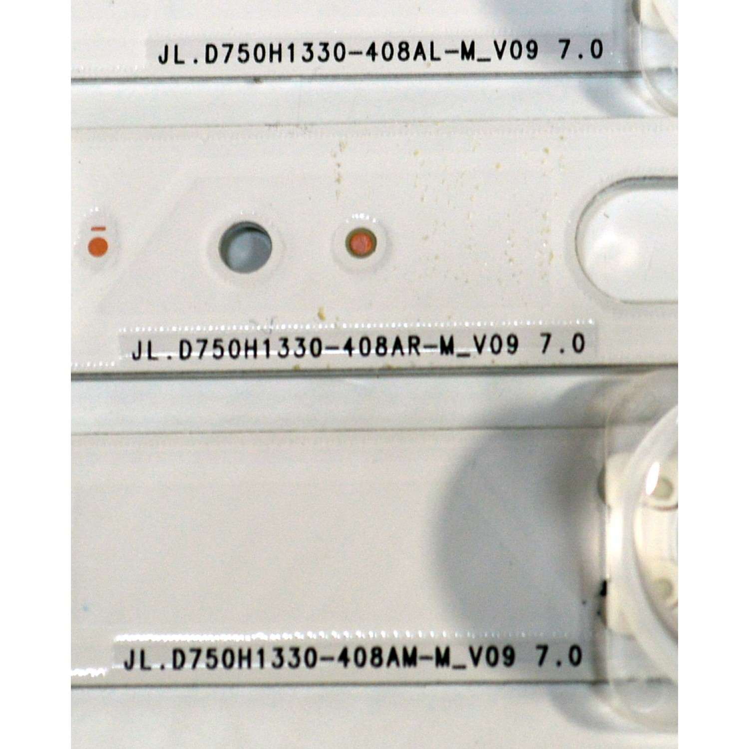 KIT DE LEDS ORIGINAL PARA TV SAMSUNG 12 PIEZAS / NUMERO DE PARTE BN96-60392A / BN96-60393A / BN96-60394A / JL.D750H1330-408AM-M_V09 7.0 / JL.D750H1330-408AR-M_V09 7.0 / PANEL CY-TF075HGSV1H / DISPLAY JR745R3HC5K / MODELO QN75Q7FBAFXZA - Imagen 3