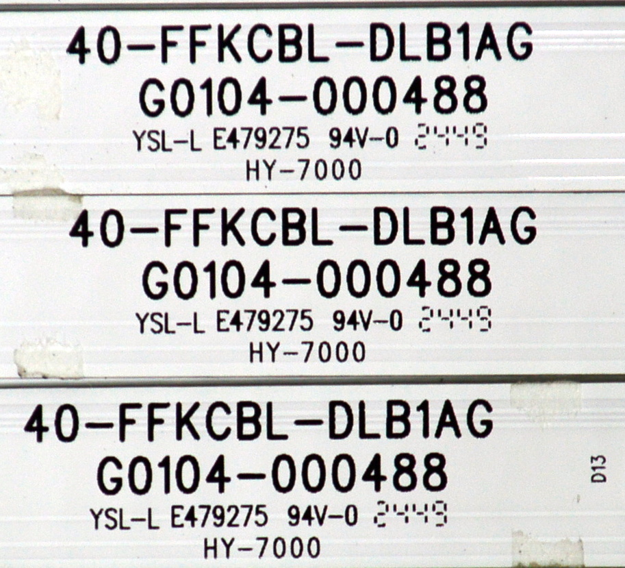 KIT DE LEDS ORIGINAL PARA TV TCL 10 PIEZAS / NUMERO DE PARTE G0104-000488 / 40-FFKCBL-DLB1AG / N0101-000771-C00 / 06HJH/LC4A08W6B / PANEL LVU550NDJL / DISPLAY ST5461D20-9 V2.1 / MODELO 55QM61K - Imagen 2